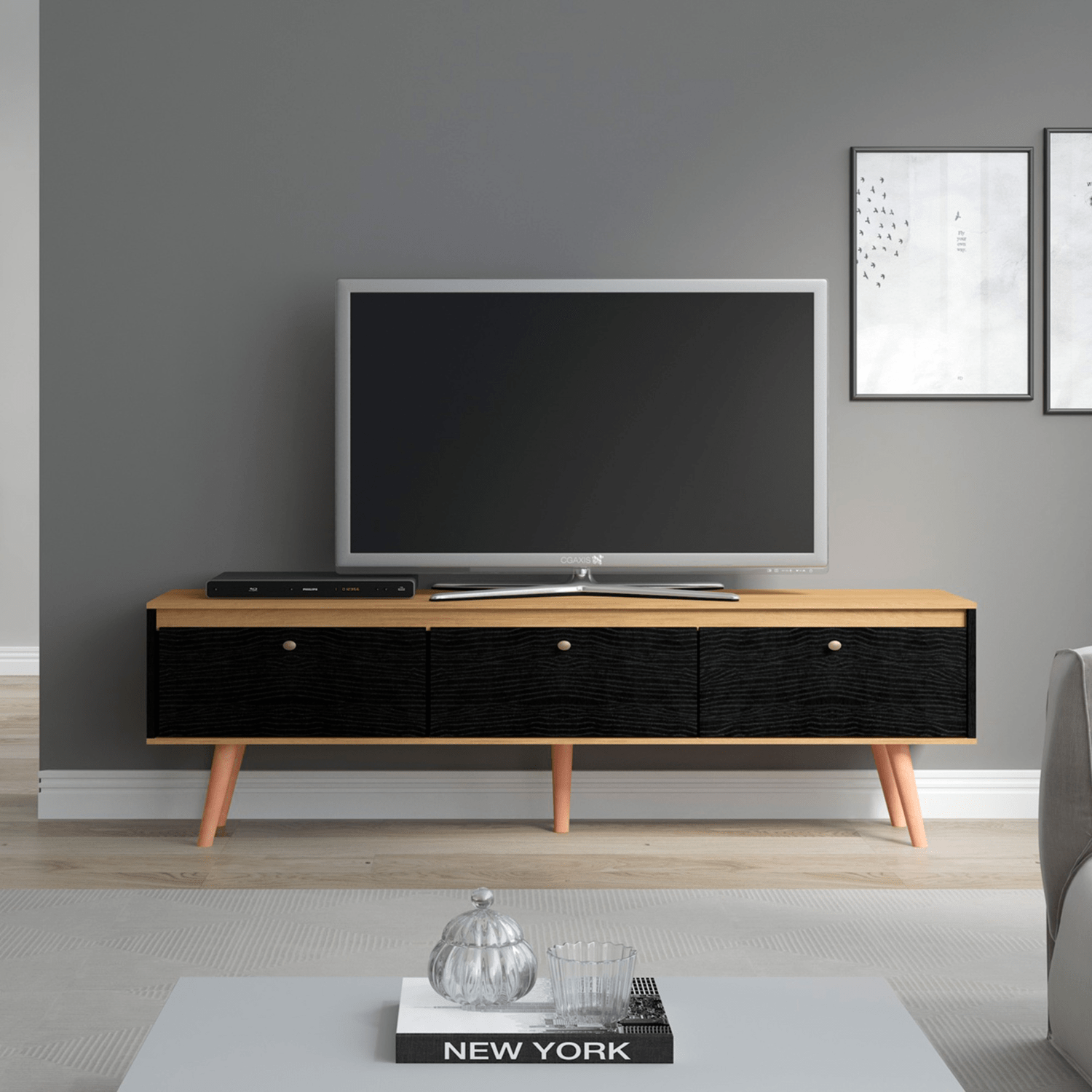 Rack TV 160x59x36 cm Memphis