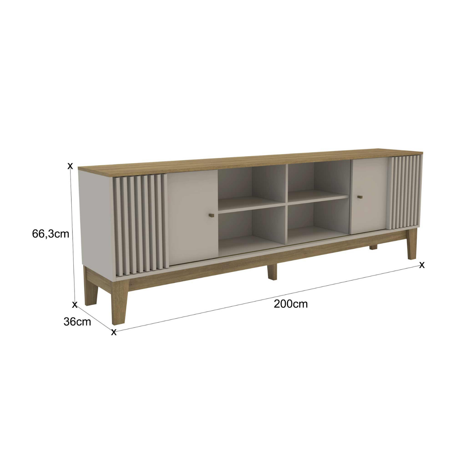 Rack TV Beige Florencia