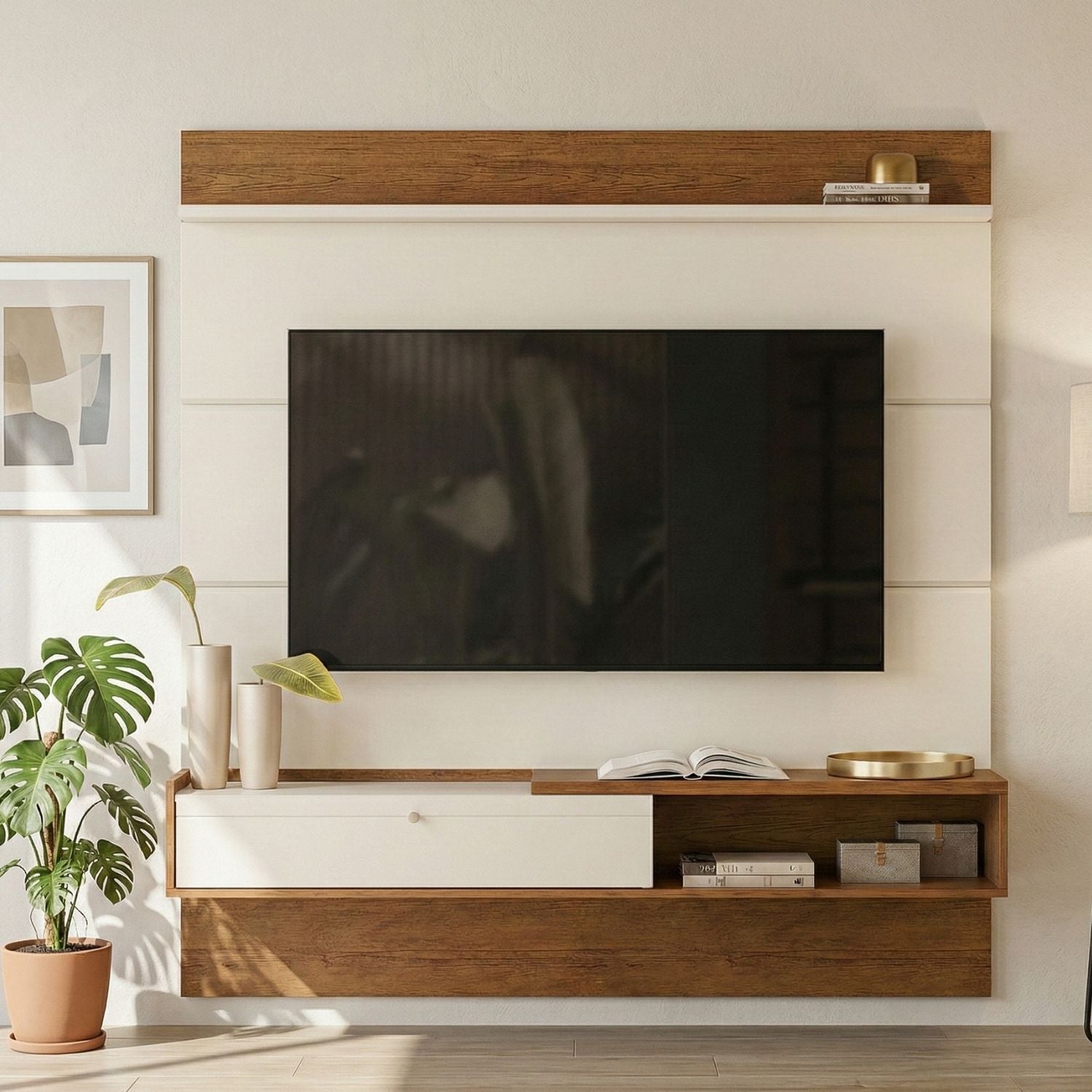 Panel TV Beige Triunfo