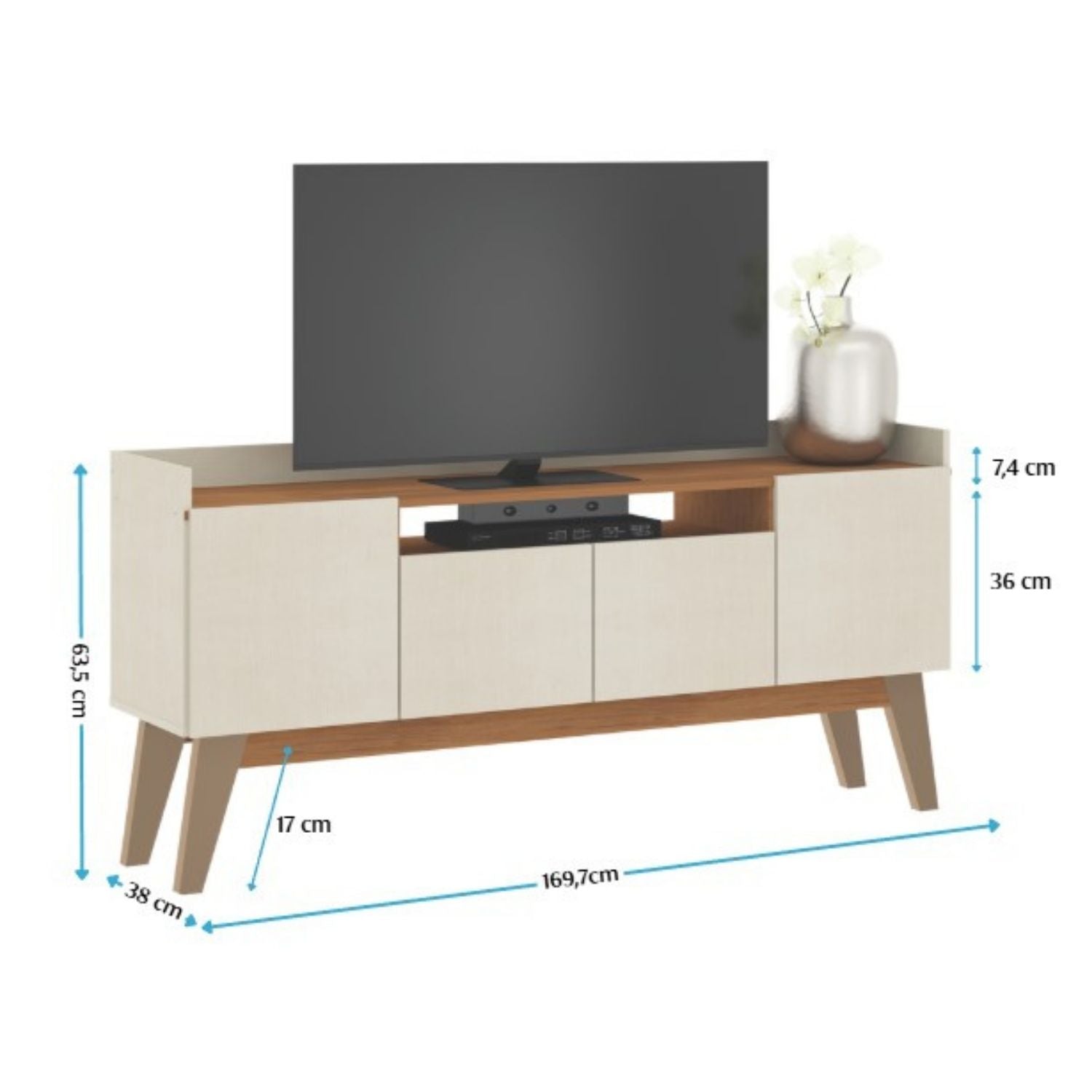 Rack TV 169x63x38 cm Florencia