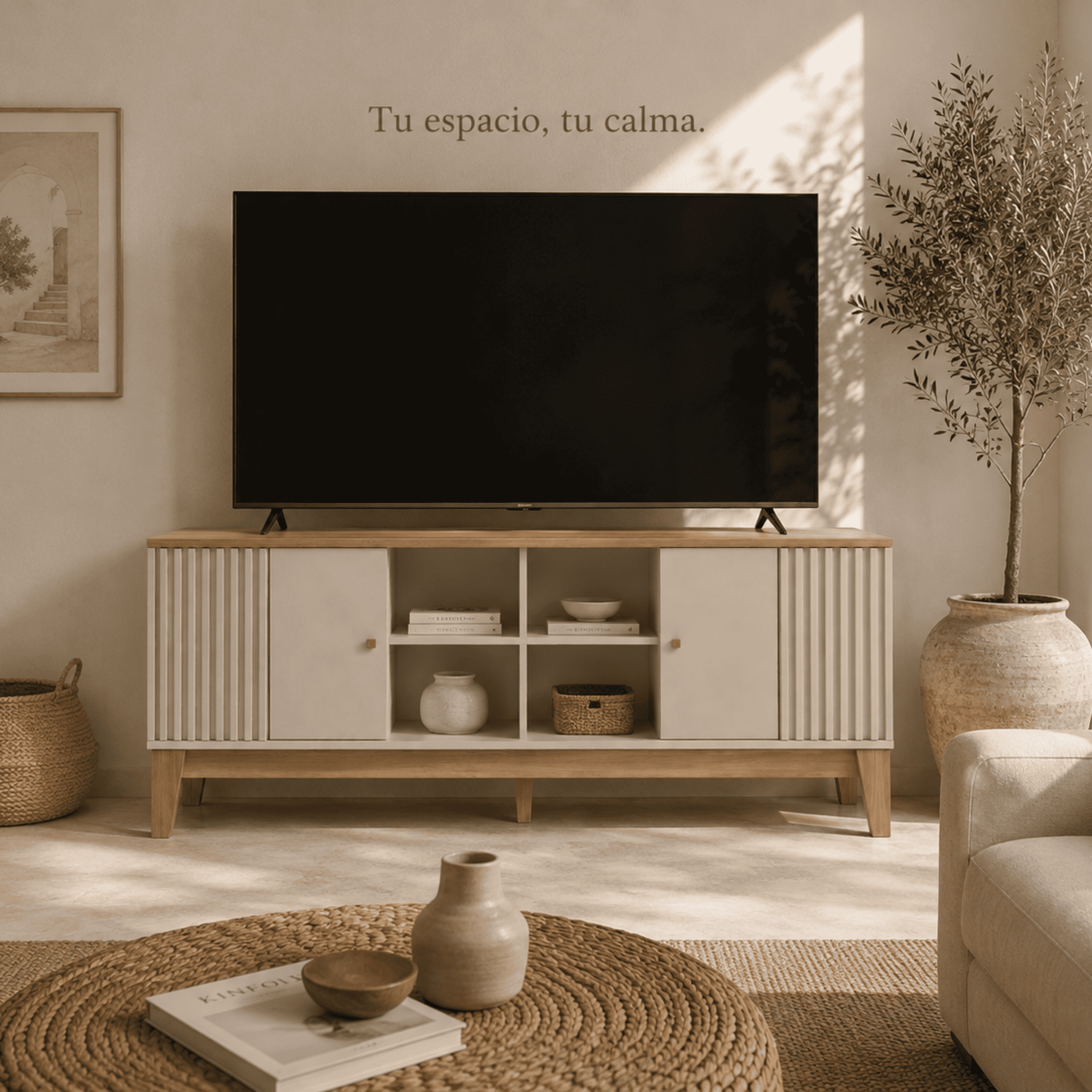 Rack Florencia 1,8 Nogal/Beige