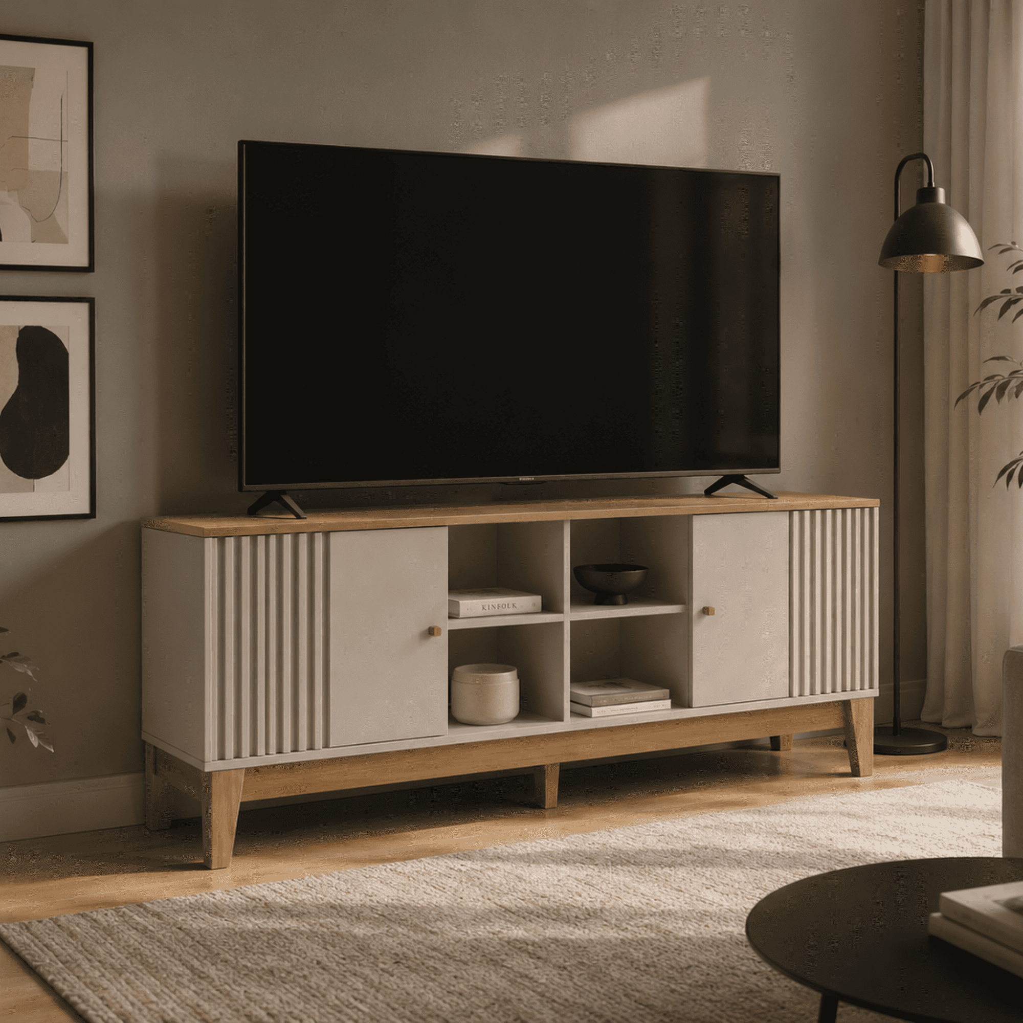 Rack Florencia 1,8 Nogal/Beige