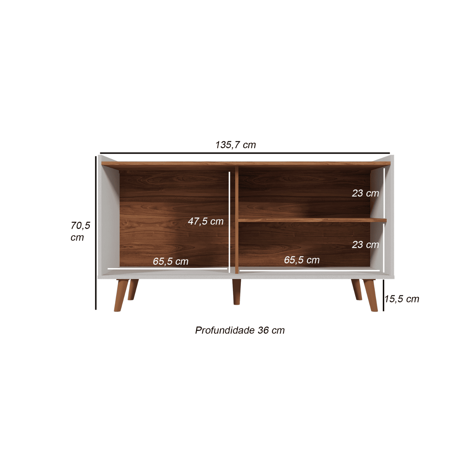 Rack TV 135x70x36 cm Austin