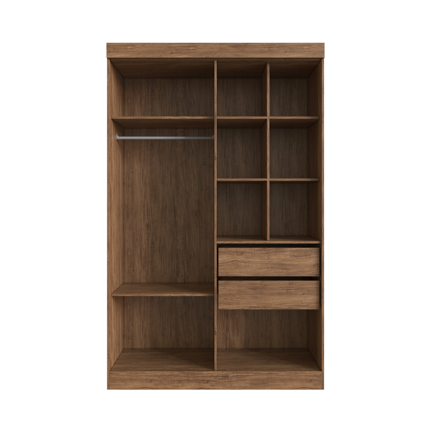 Clóset 4 Puertas · 2 Cajones 136x217x47 cm Beige Orlando