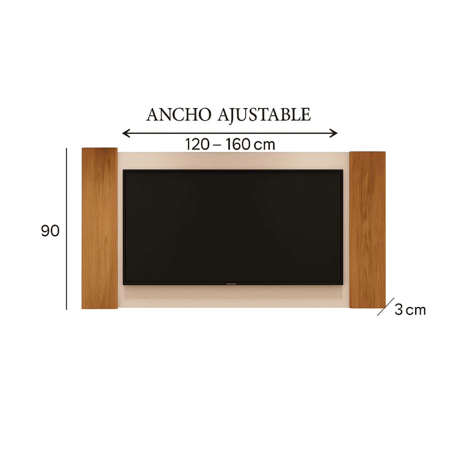 Panel TV 160x90x3 cm Fresno Fresno