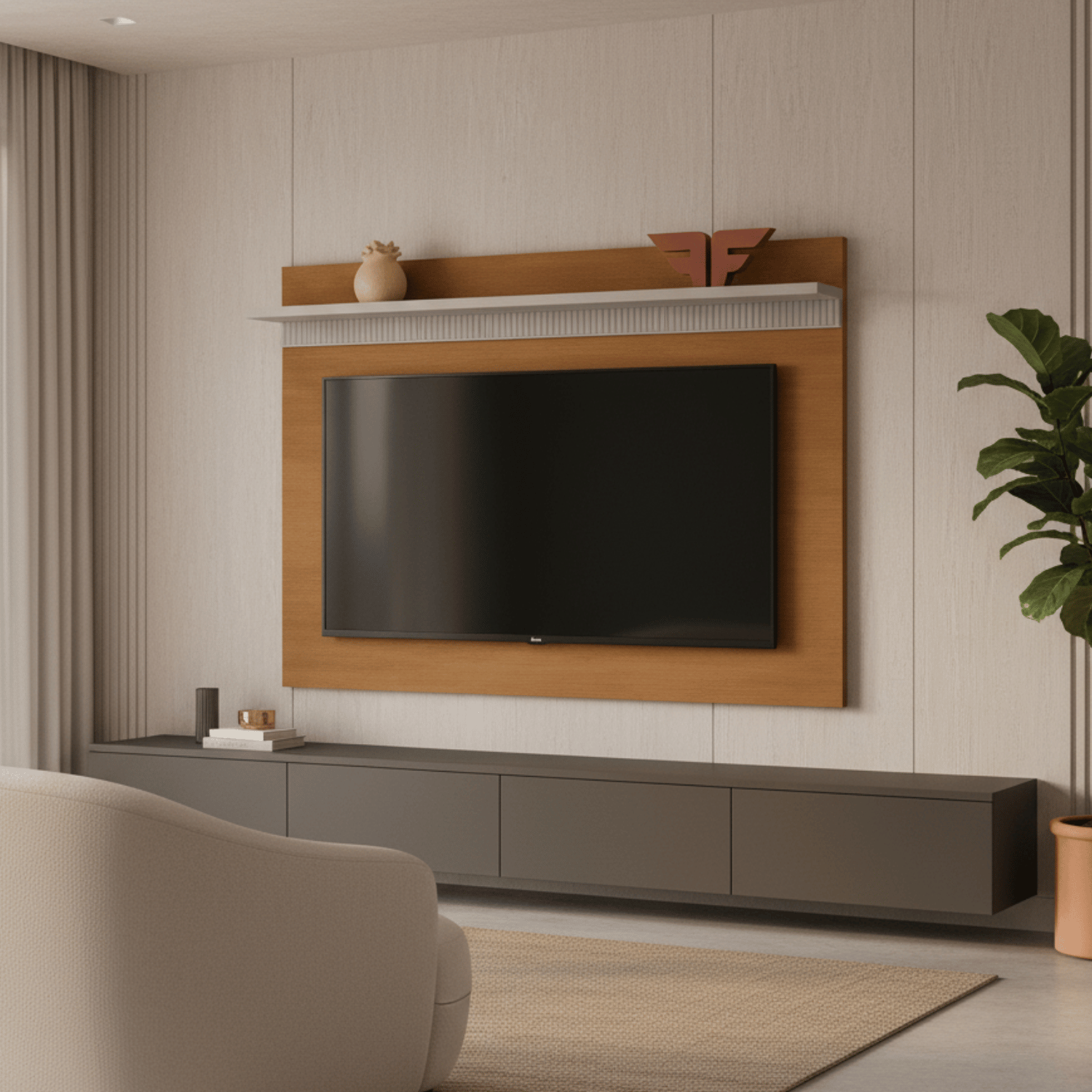 Panel TV 154x58x5 cm Lotus