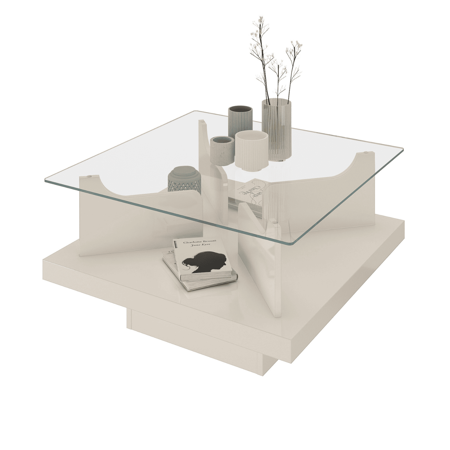 Mesa Centro 70x40x70 cm Clear