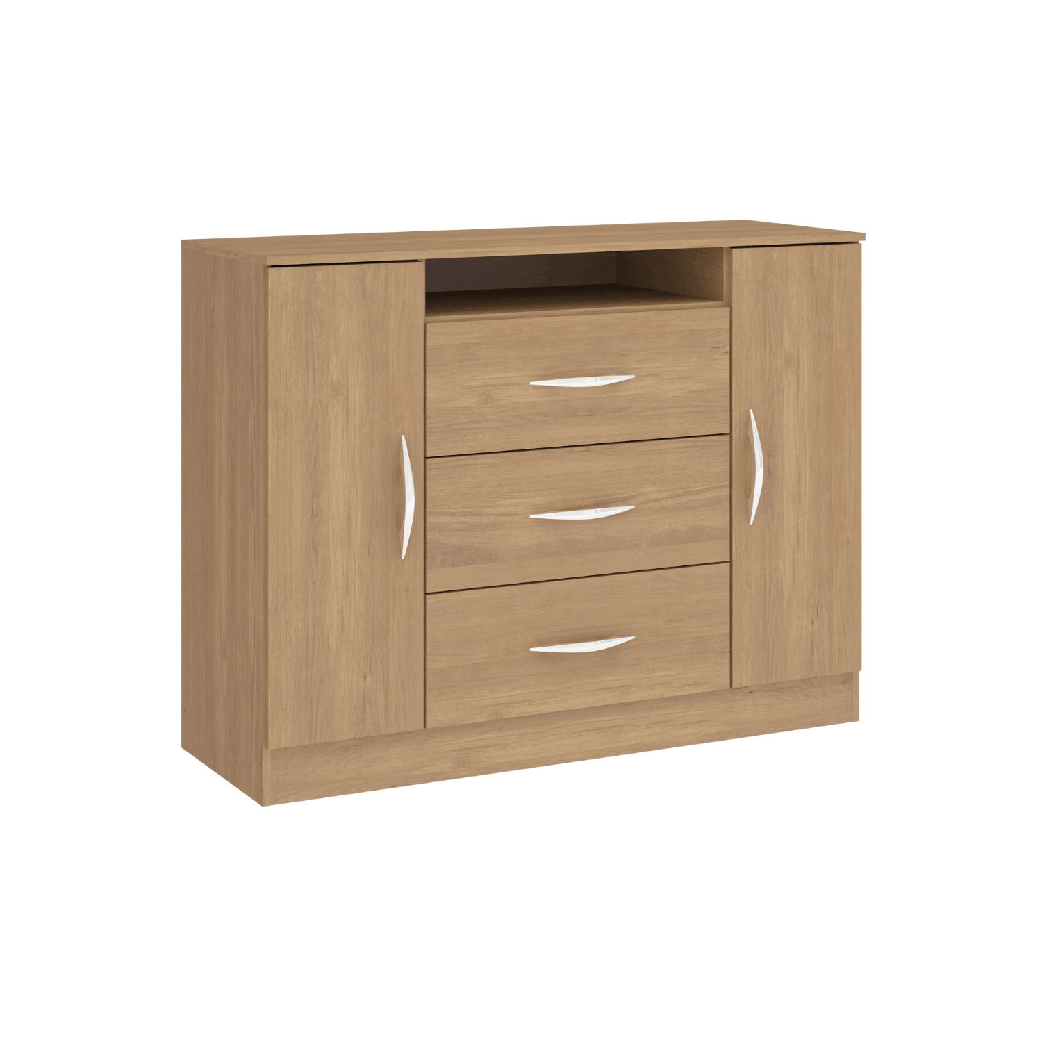 Cómoda 2 Puertas · 3 Cajones 122x94x43cm