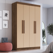 Clóset 4 Puertas · 2 Cajones 136x217x47 cm Beige Orlando