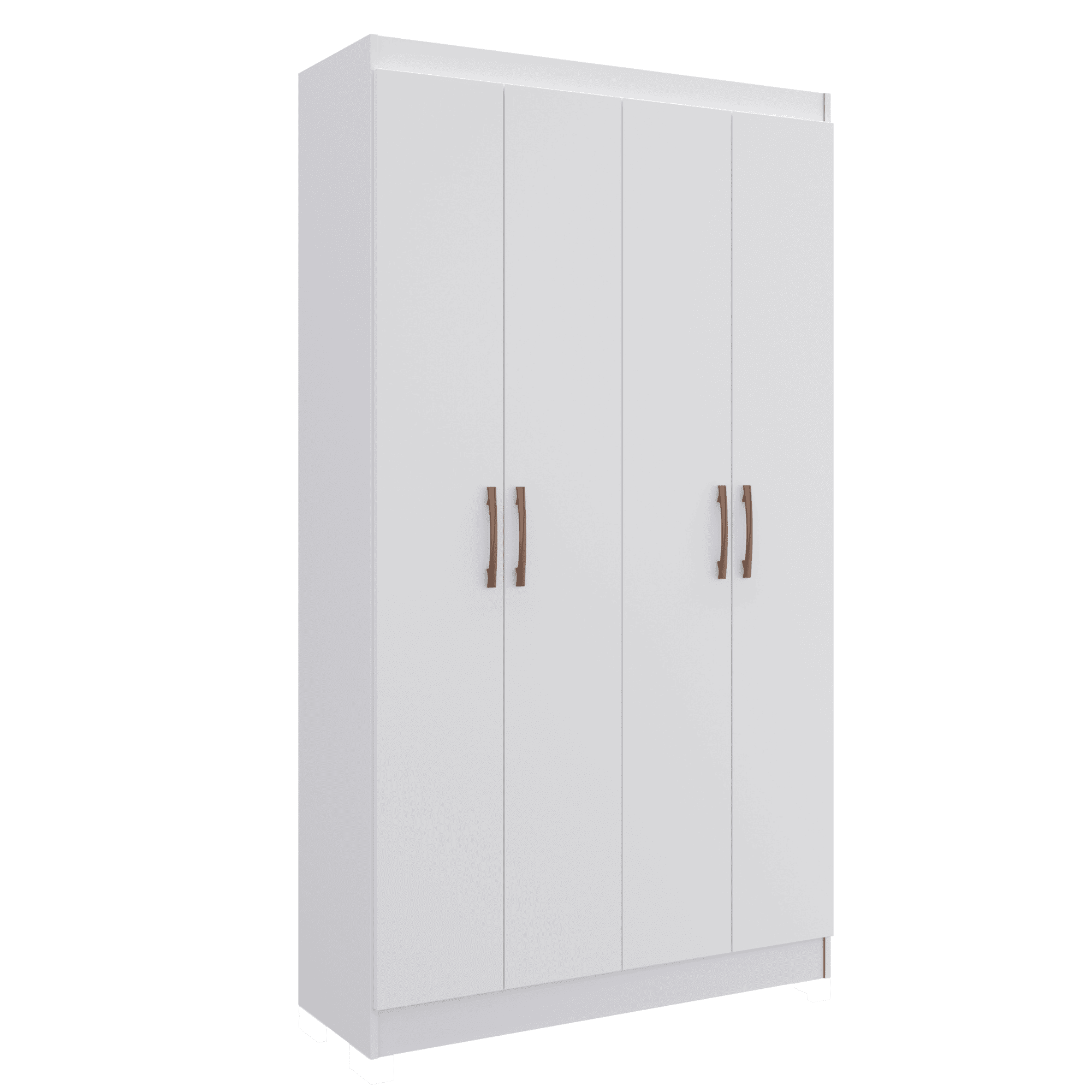 Closet Multiuso 4 Puertas 8 Repisas Blanco