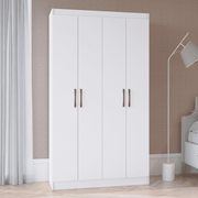 Closet Multiuso 4 Puertas 8 Repisas Blanco