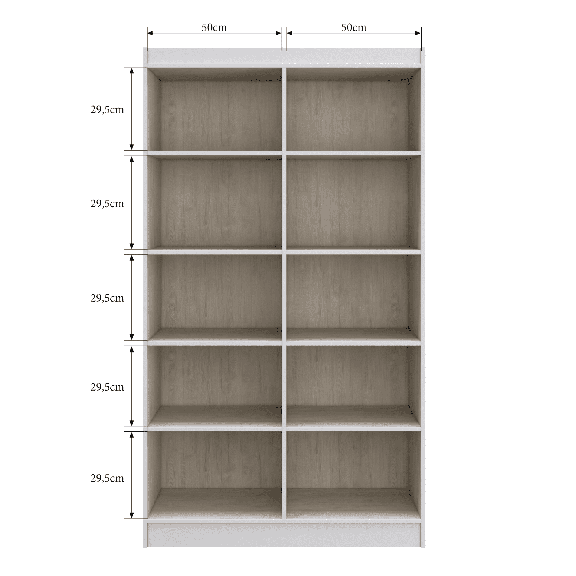 Closet Multiuso 4 Puertas 8 Repisas Blanco