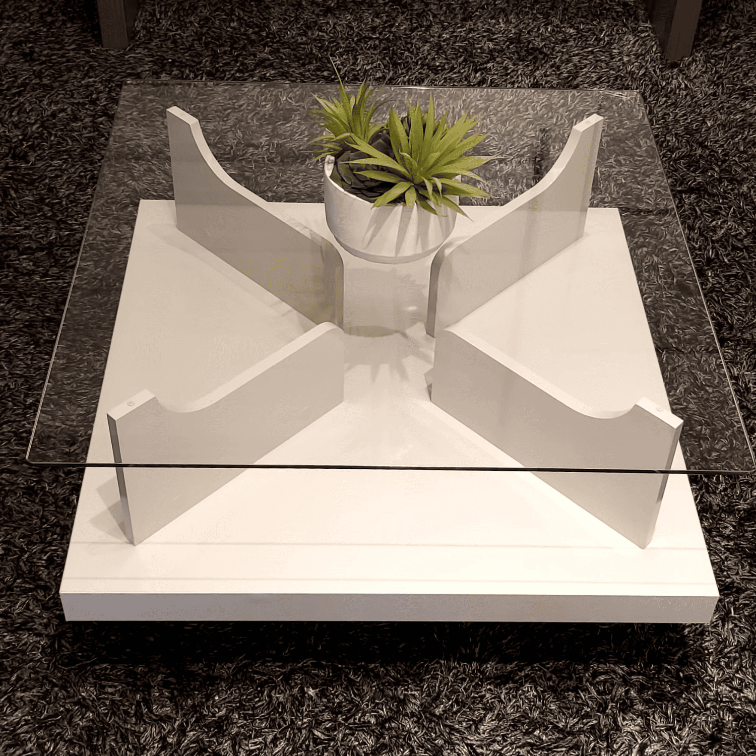 Mesa Centro 70x40x70 cm Clear