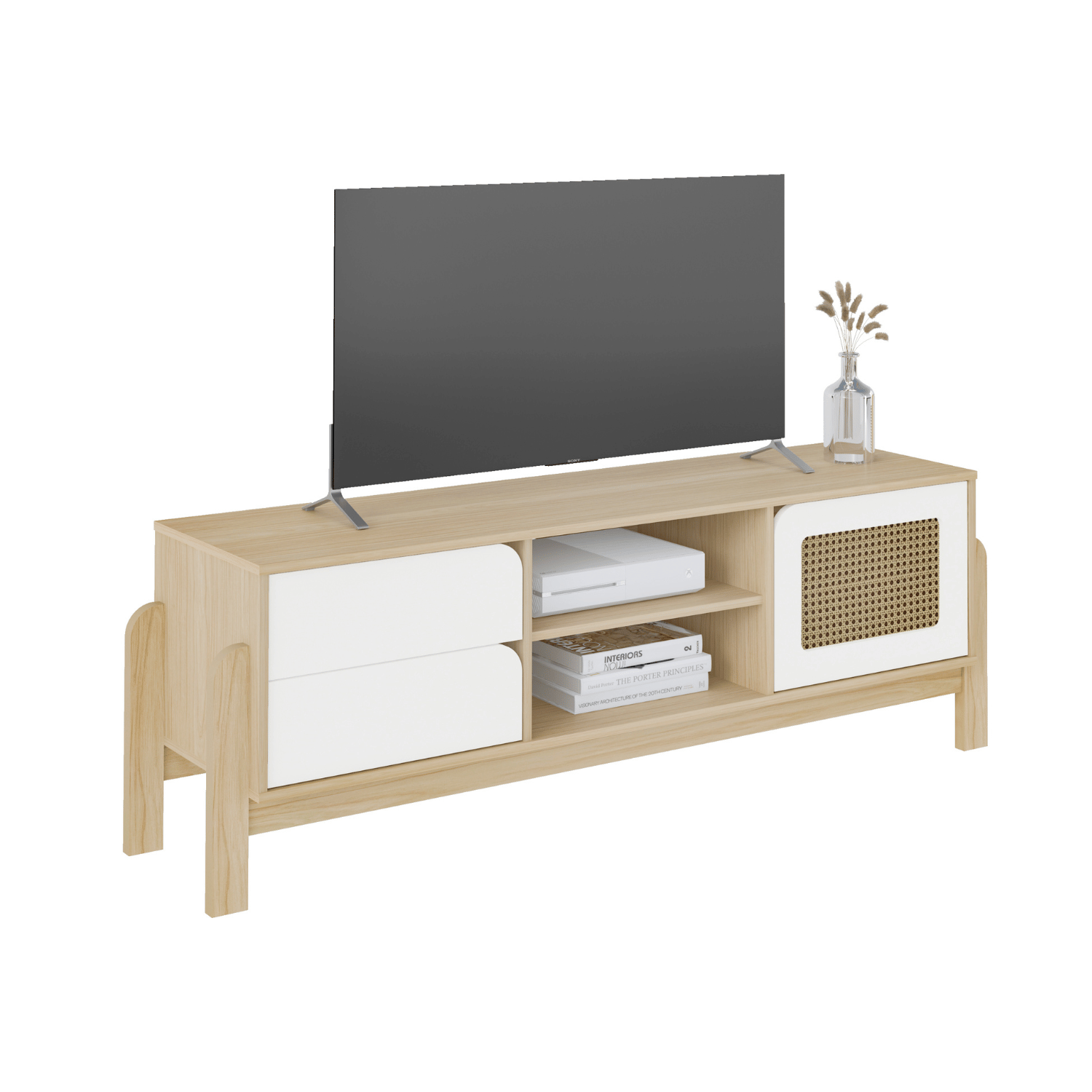Rack TV 160x53x40 cm Nature