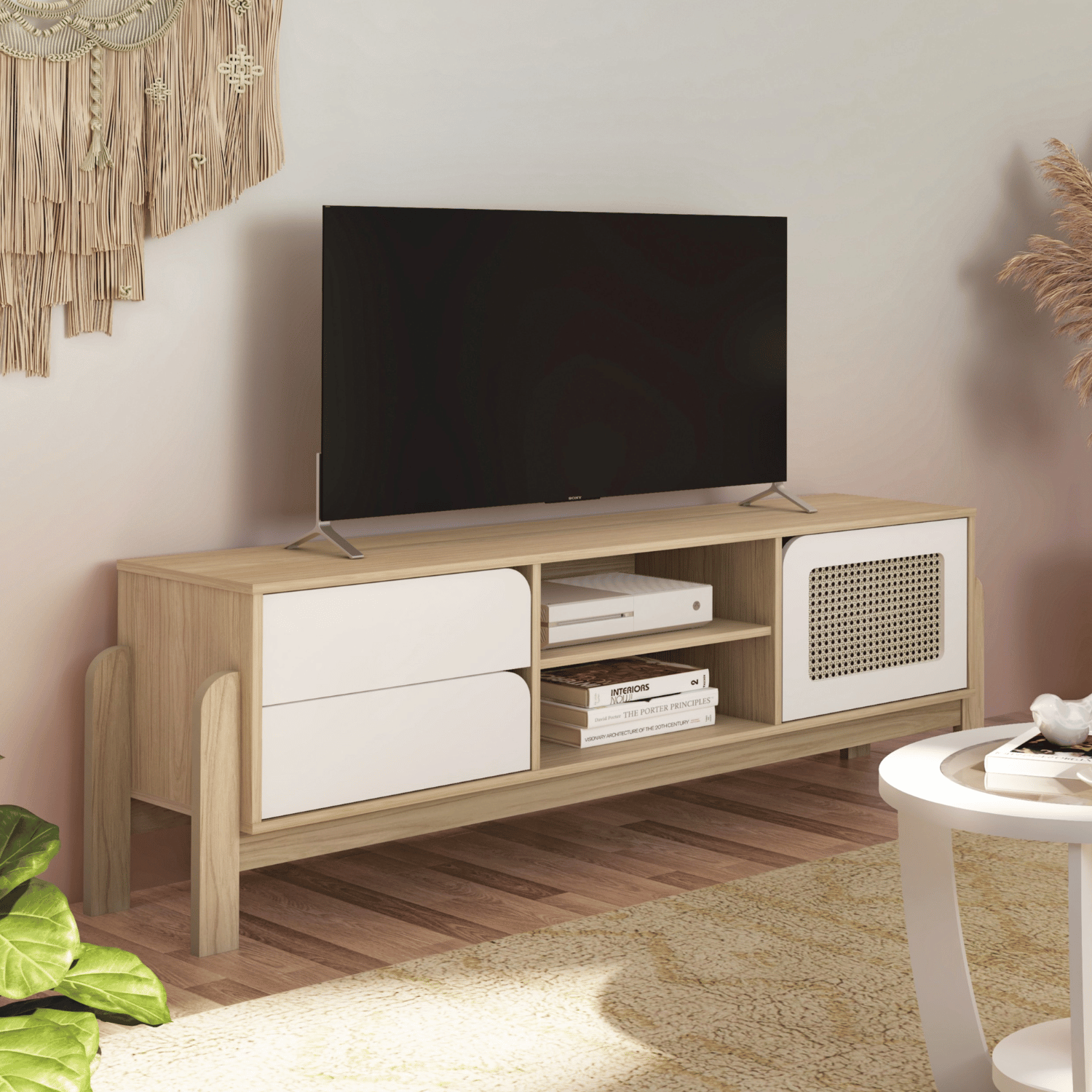 Rack TV 160x53x40 cm Nature