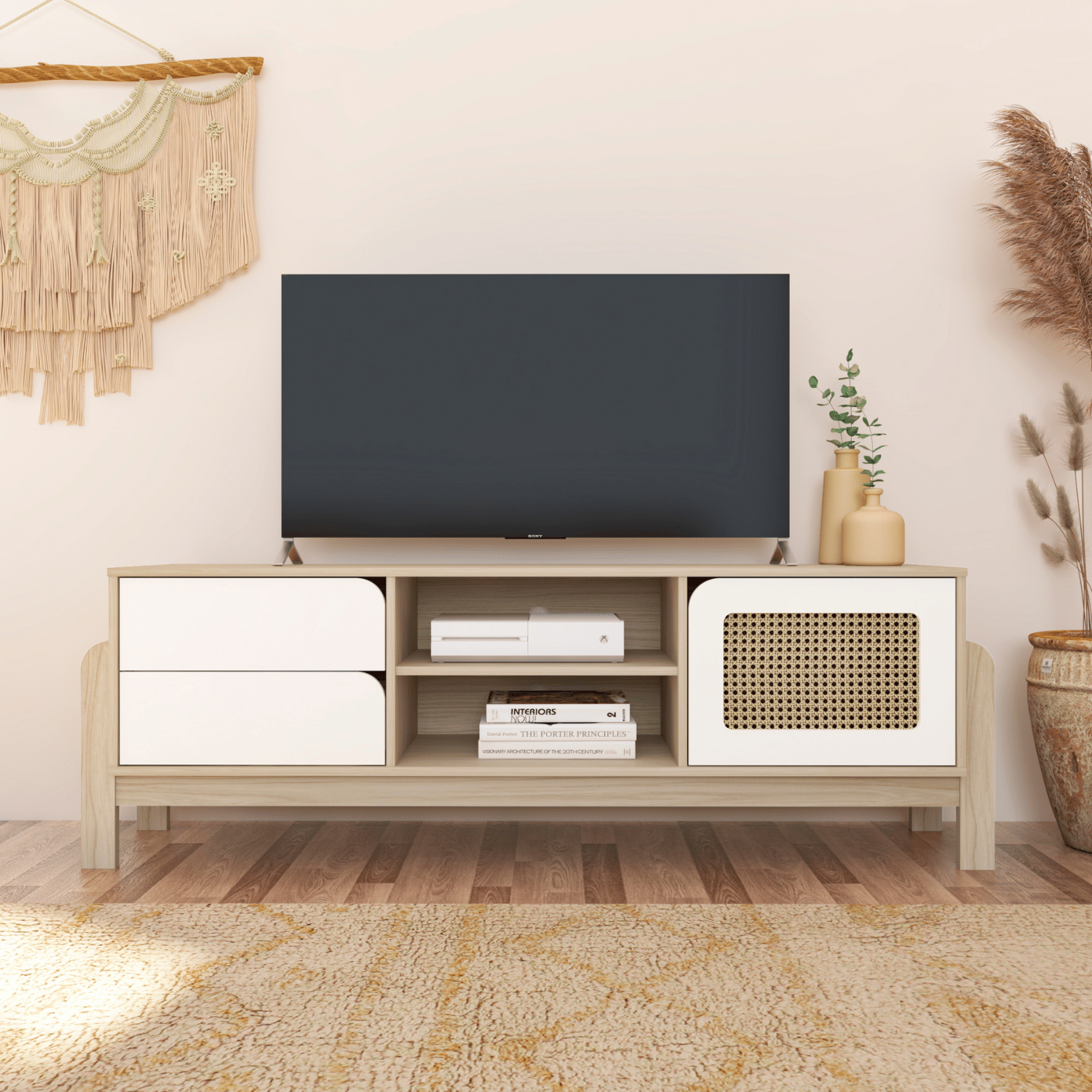Rack TV 160x53x40 cm Nature