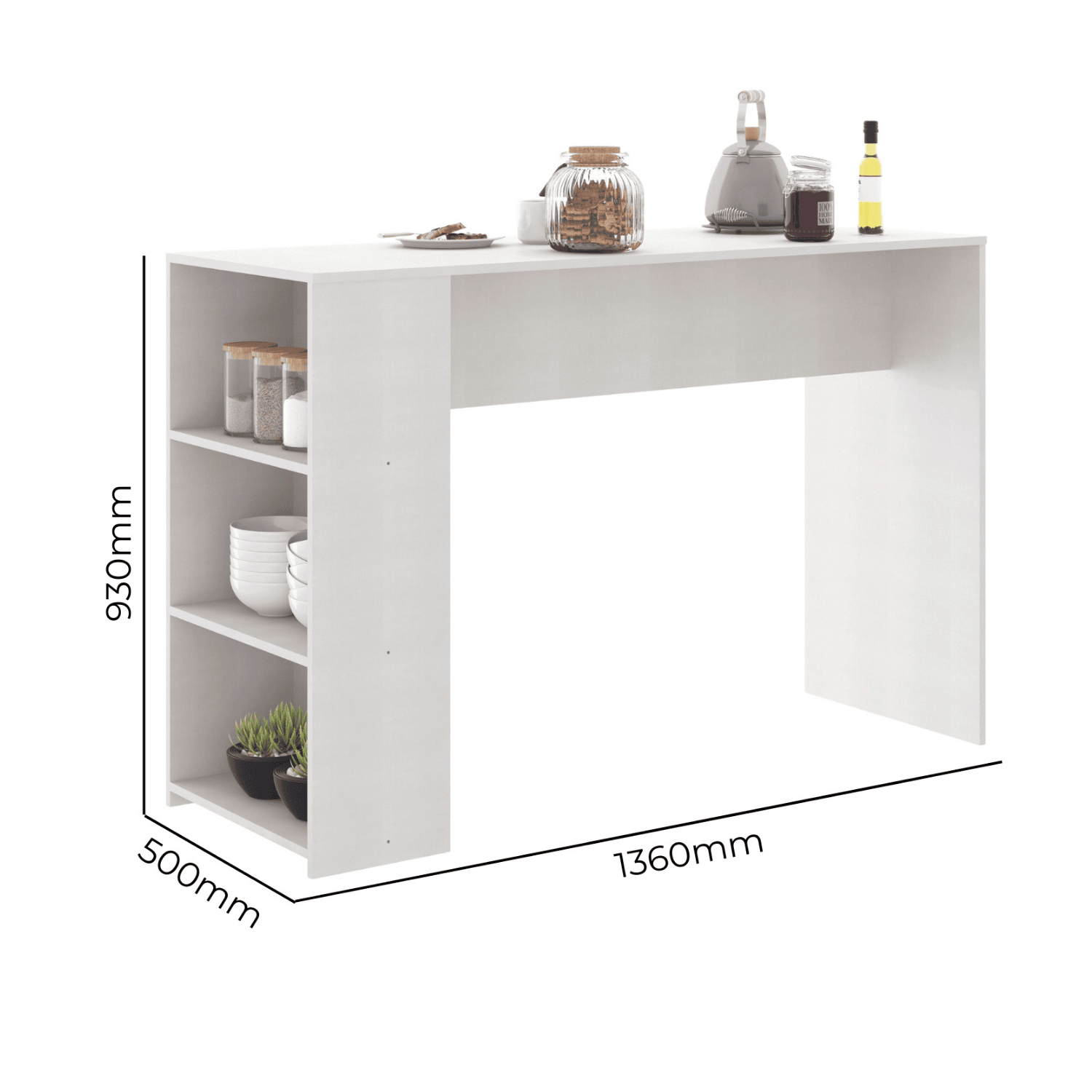 Mesa Comedor 136x50x93cm