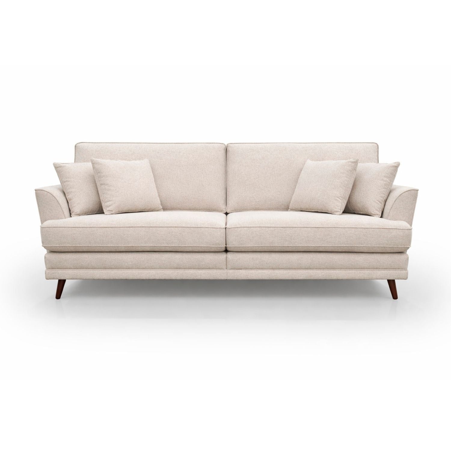 Sofá 3 Cuerpos Beige Tailandia
