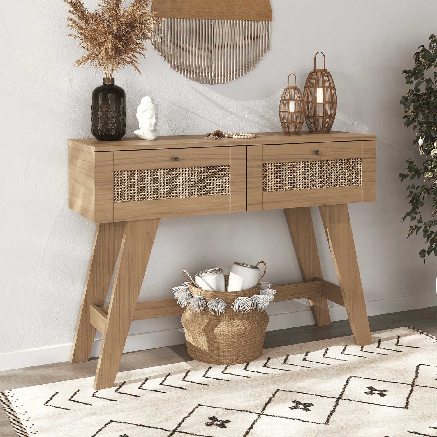 Mesa Arrimo 110x80x33 cm Trama