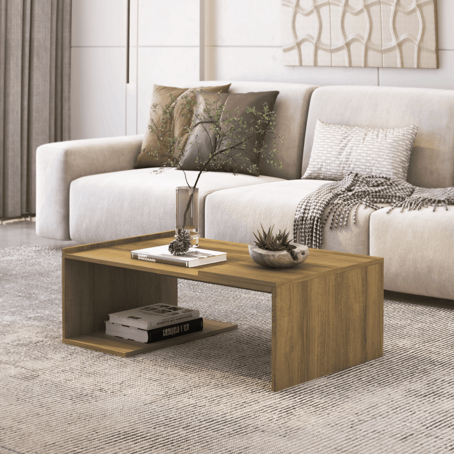 Mesa Centro 90x54x31 cm Torino