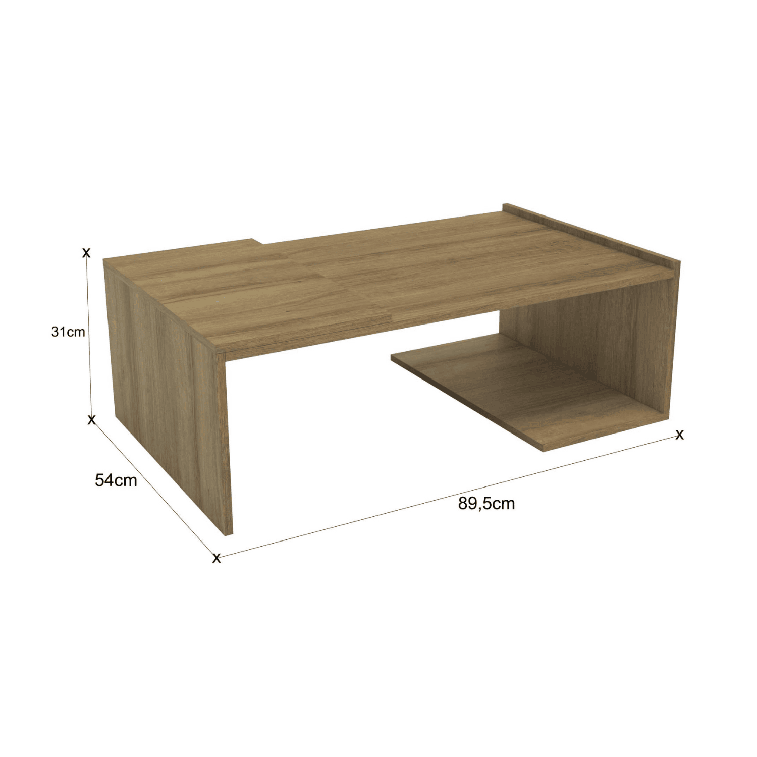 Mesa Centro 90x54x31 cm Torino