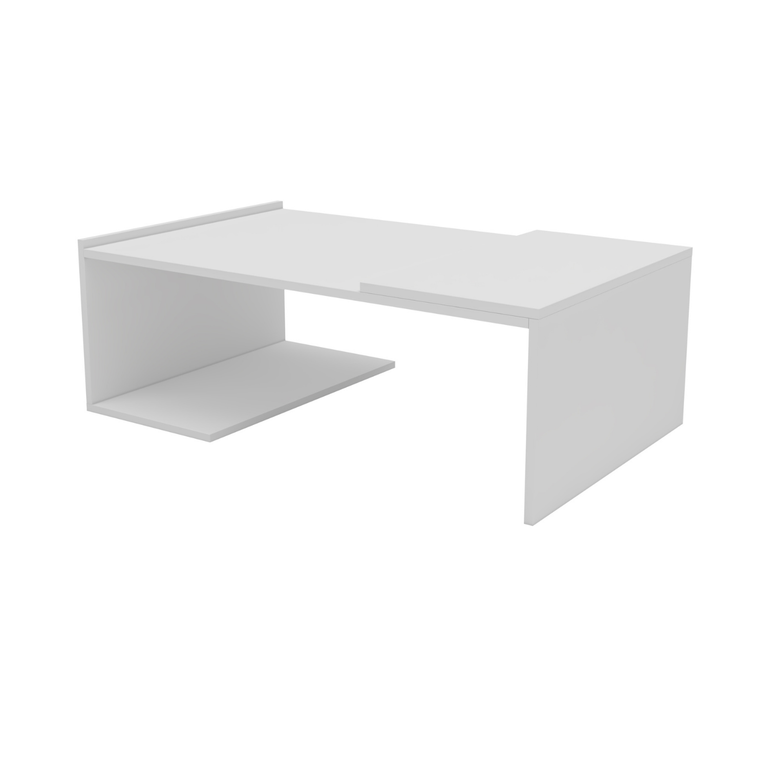 Mesa Centro 90x54x31 cm Blanco Torino