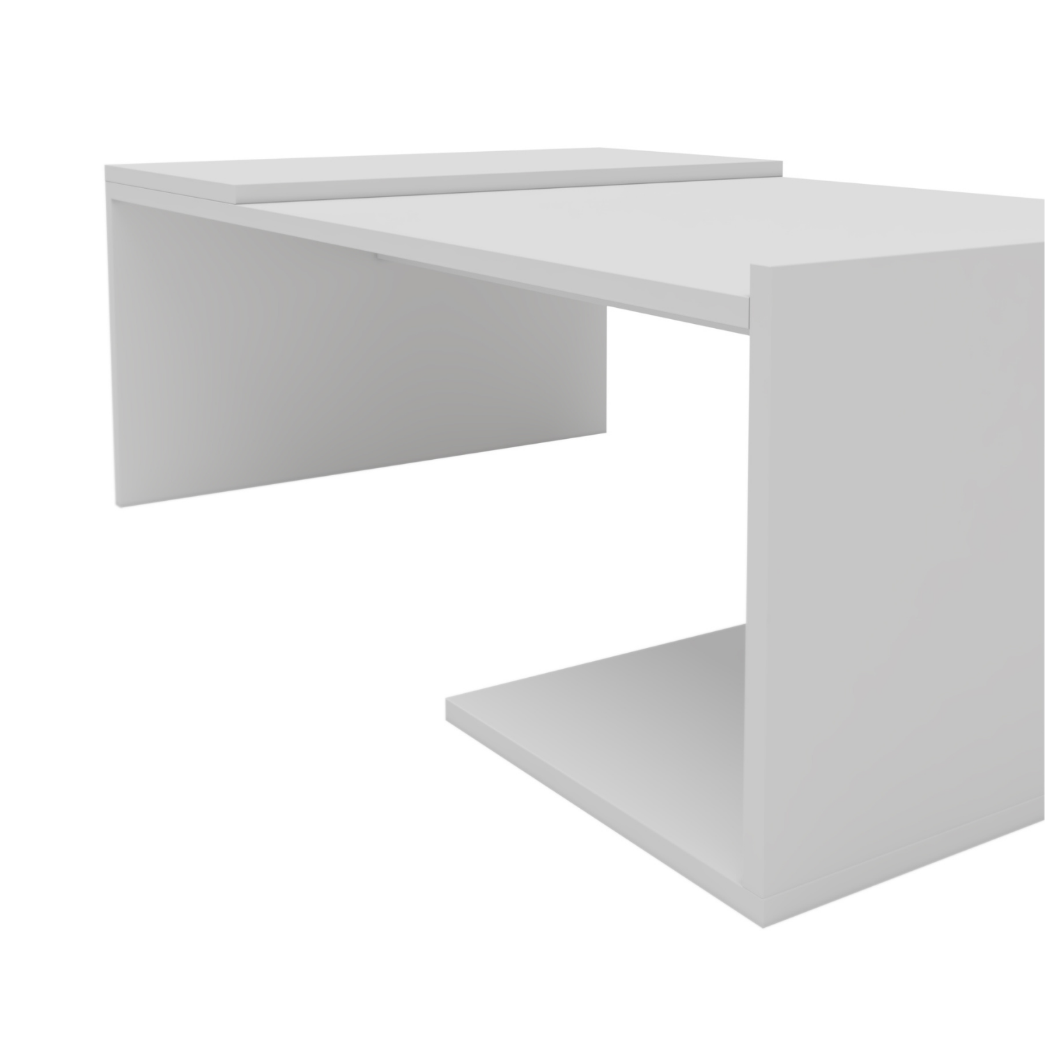 Mesa Centro 90x54x31 cm Blanco Torino