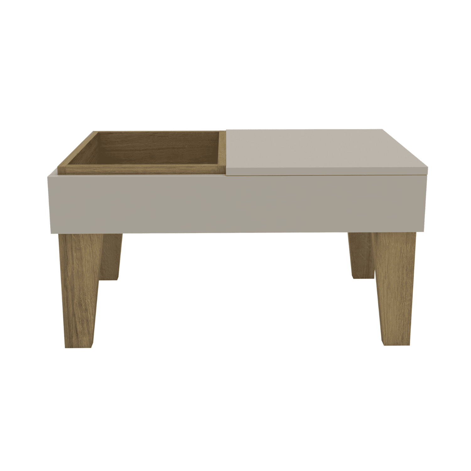 Mesa Centro 68x42x35 cm Beige Veneza