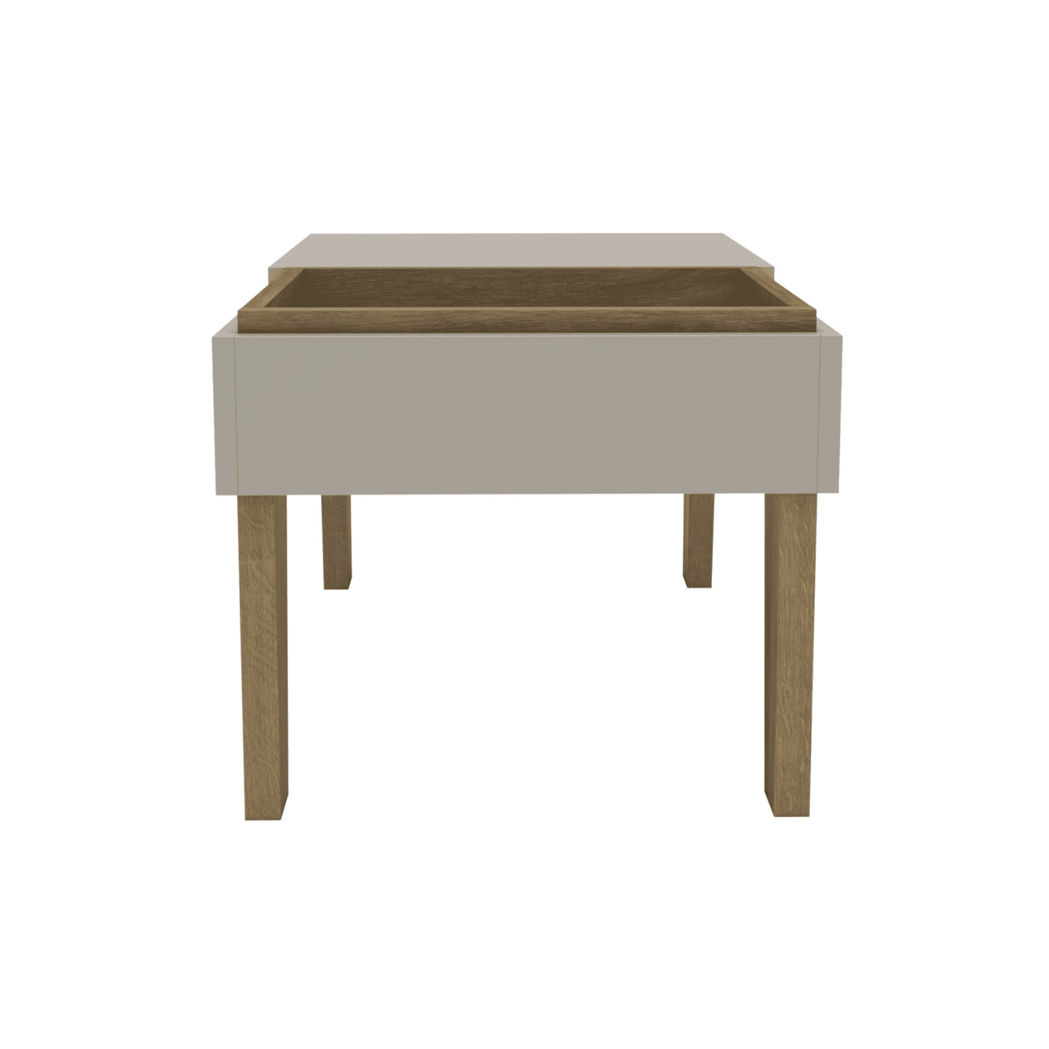 Mesa Centro 68x42x35 cm Beige Veneza