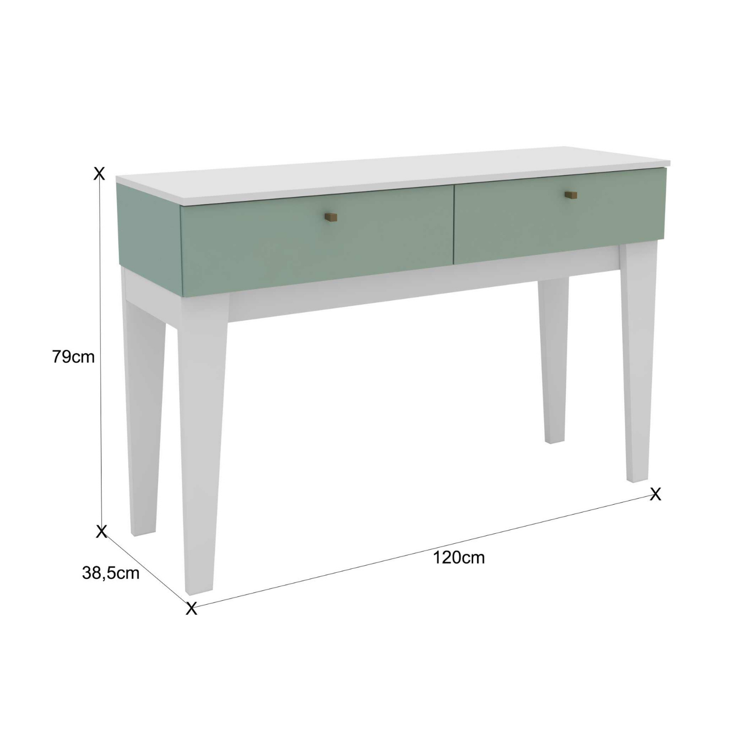 Mesa Arrimo 120x39x79 cm Roma