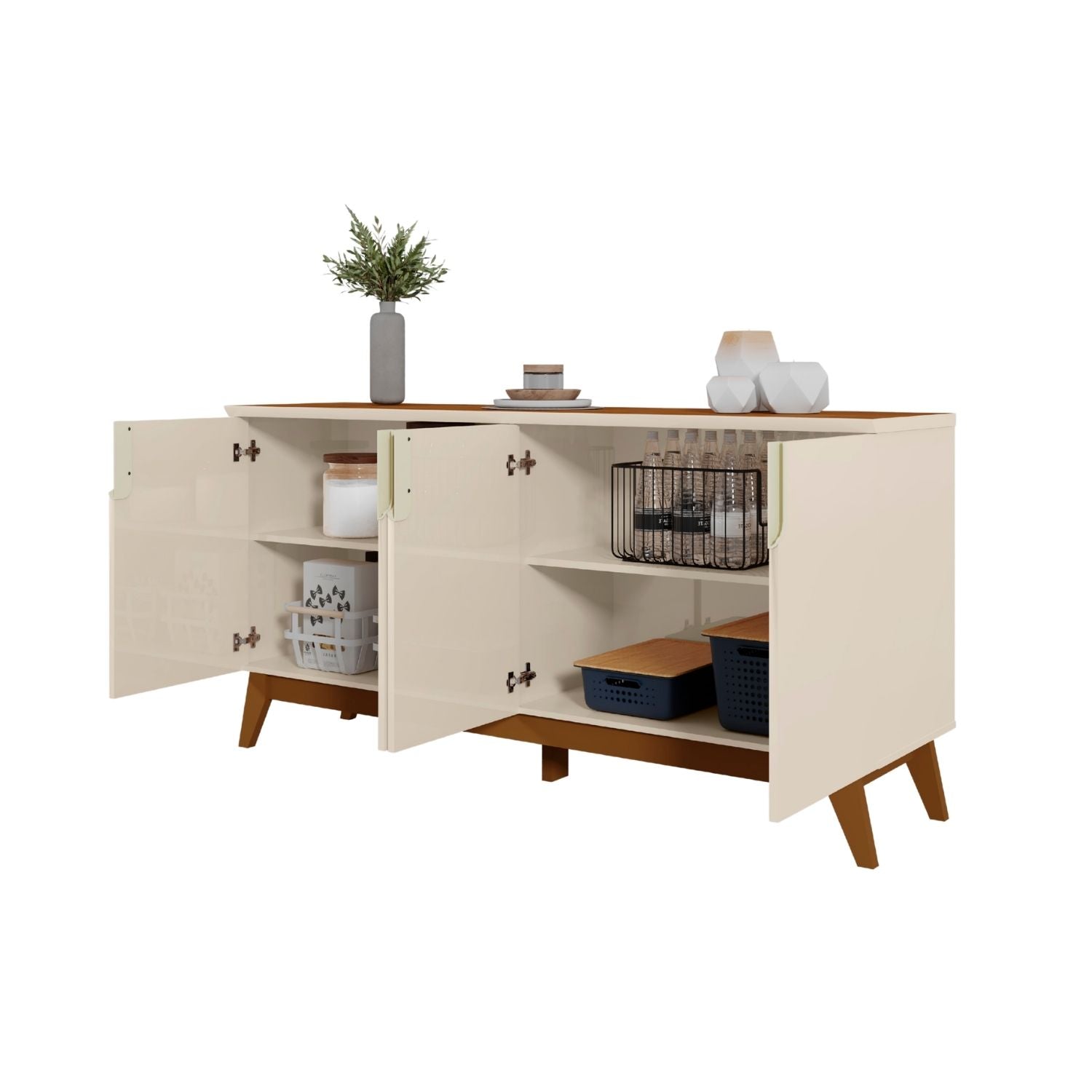 Aparador 4 Puertas Beige Recife