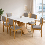 Mesa Comedor 160x90 cm Blanco Dubai
