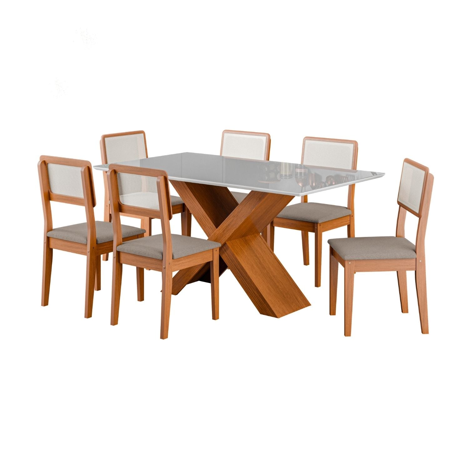 Mesa Comedor 160x90 cm Blanco Dubai
