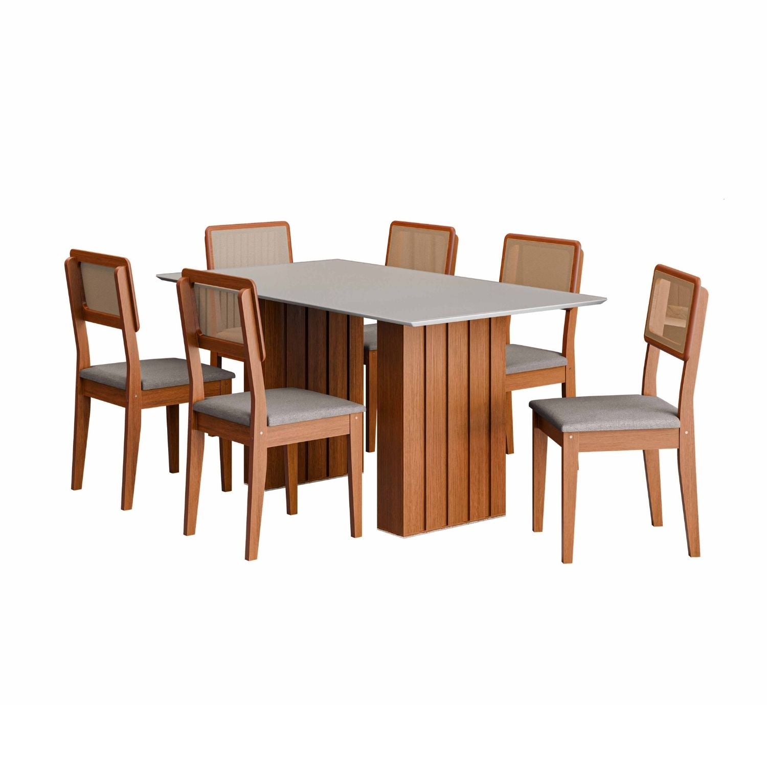 Mesa Comedor 160x90 cm Blanco Santiago