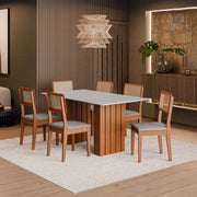Mesa Comedor 160x90 cm Blanco Santiago