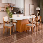 Mesa Comedor 160x90 cm Blanco Trento