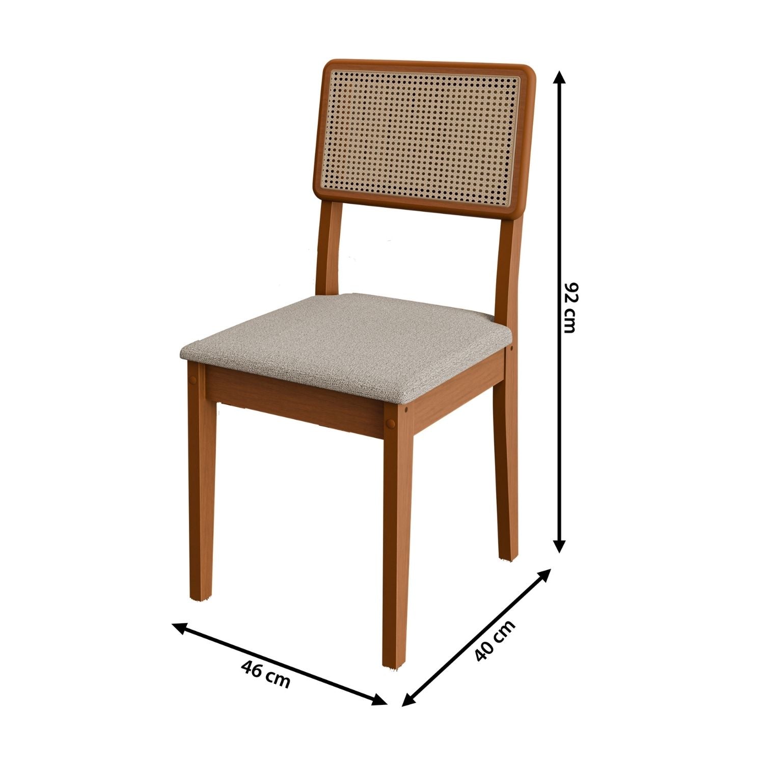 Mesa Comedor 160x90 cm Blanco Trento
