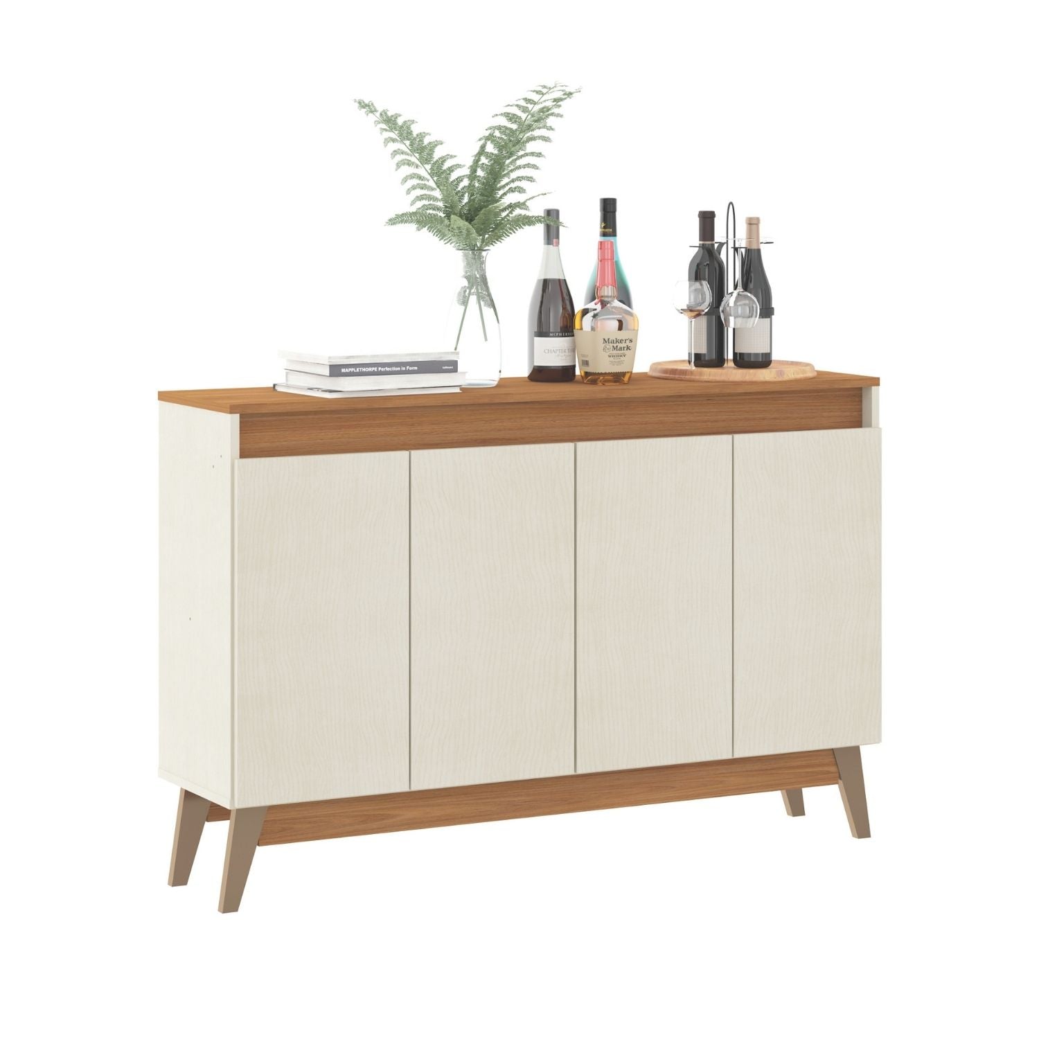 Aparador 4 Puertas Beige Trento