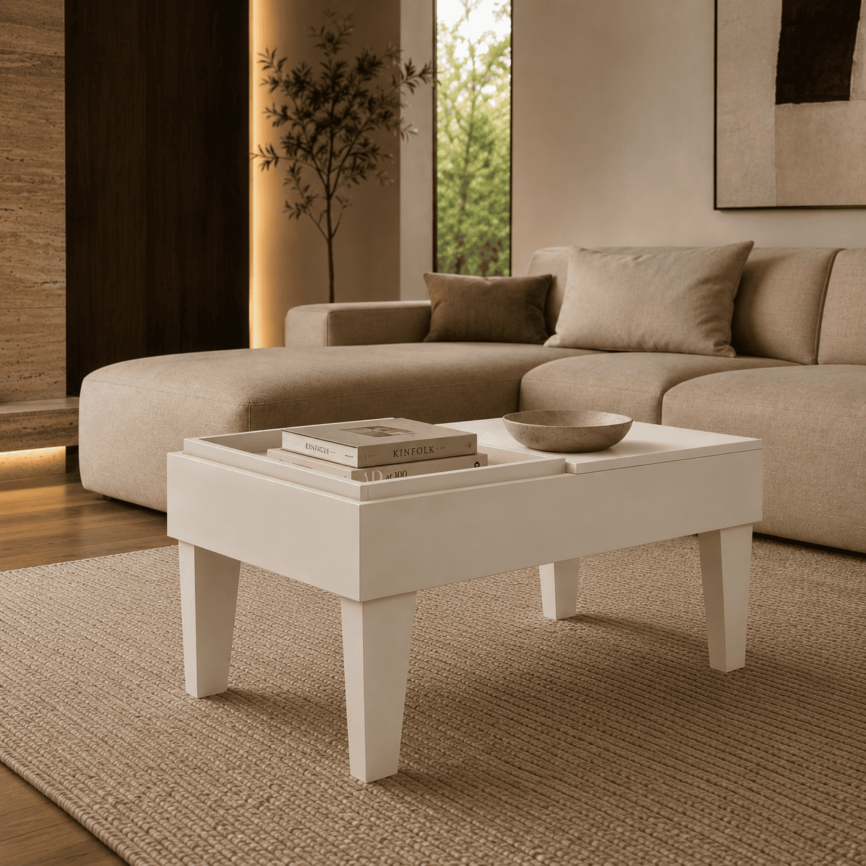 Mesa Centro Veneza Blanca
