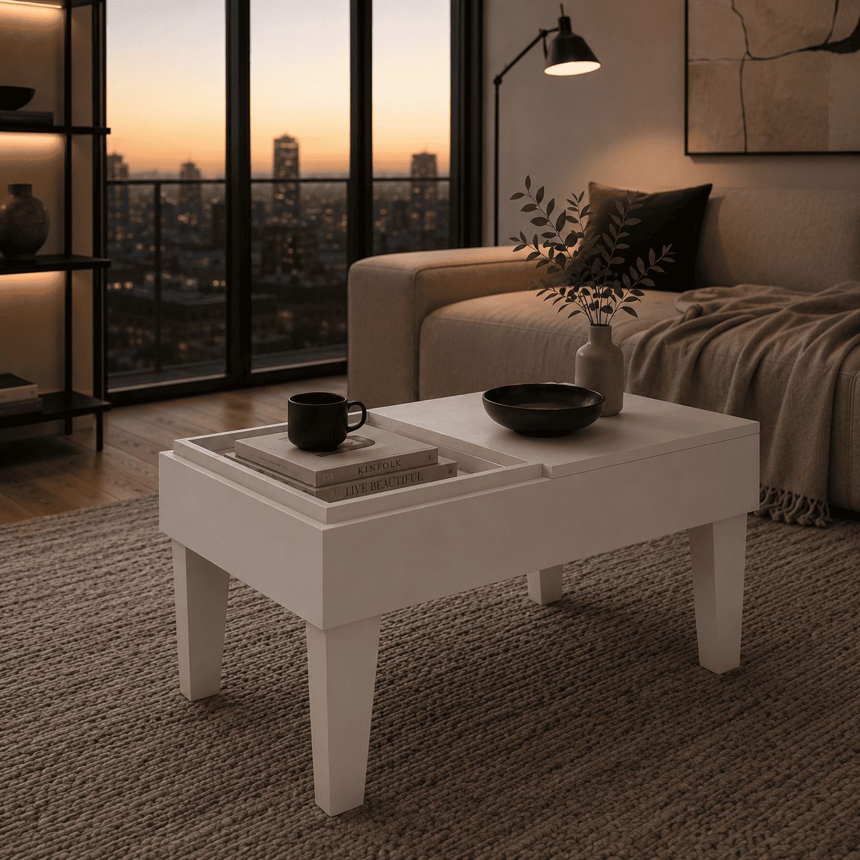 Mesa Centro Veneza Blanca