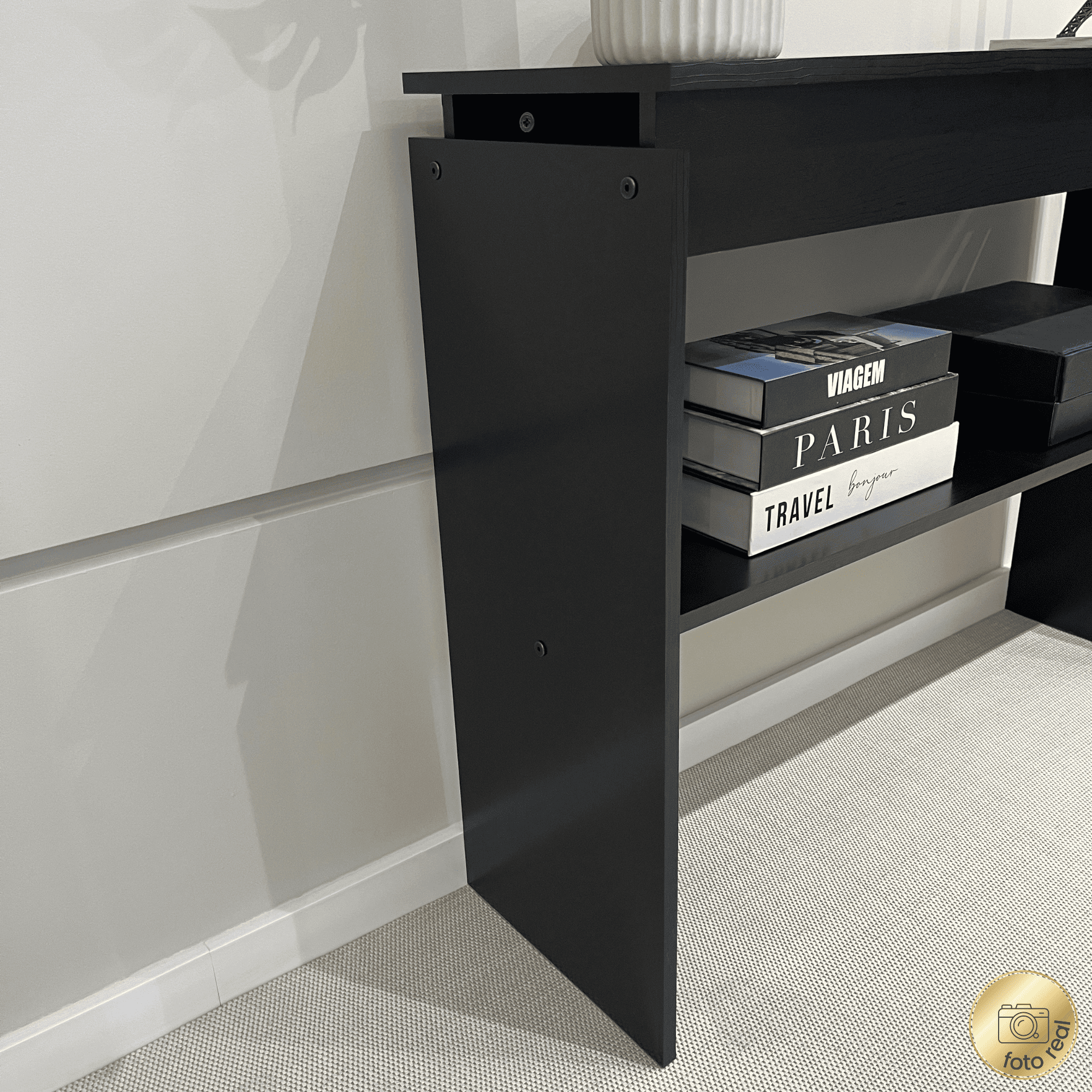 Mesa Arrimo Creta - Negro