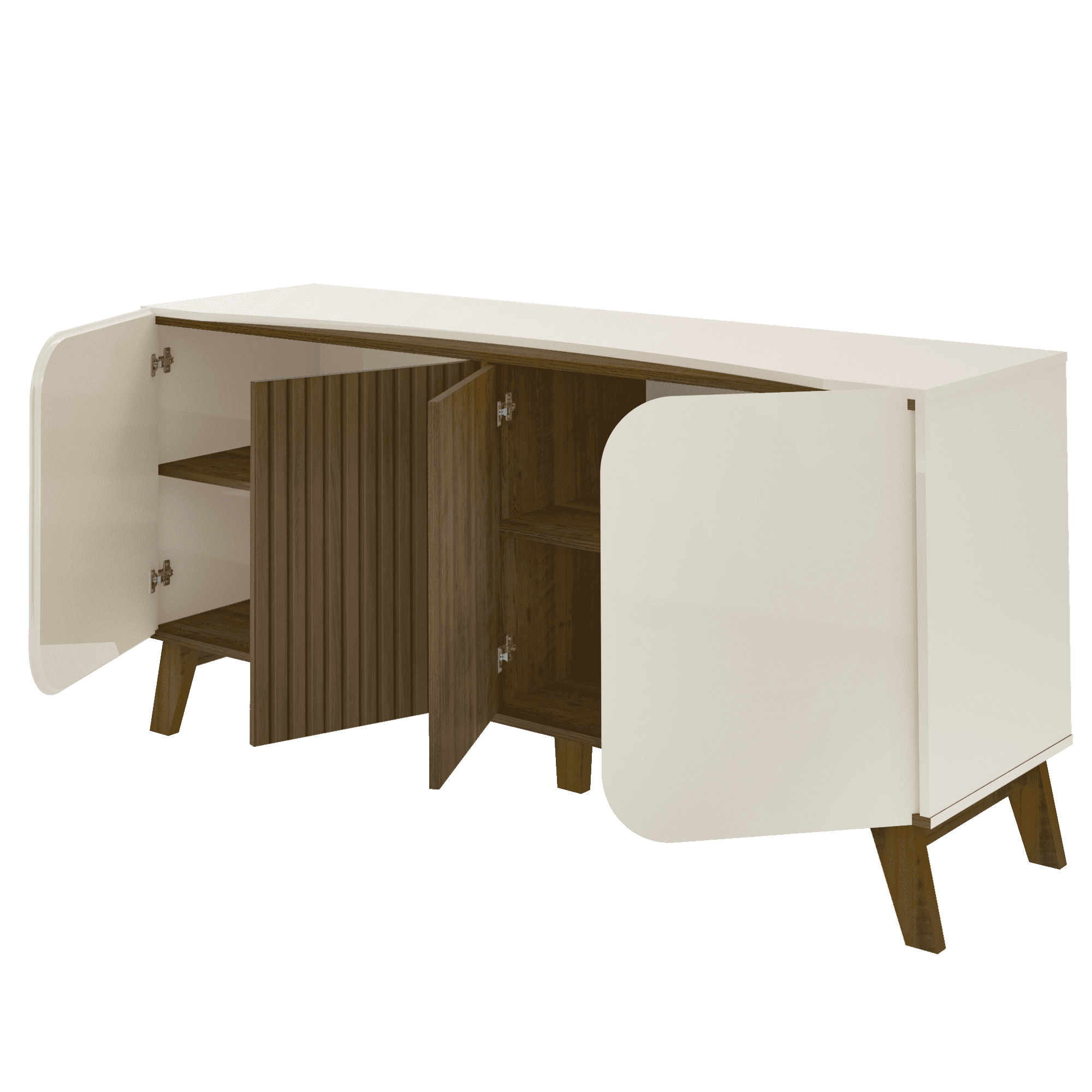 Buffet Aparador Elegance Offwhite/PinoRipado