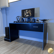 Escritorio Gamer Negro/Azul