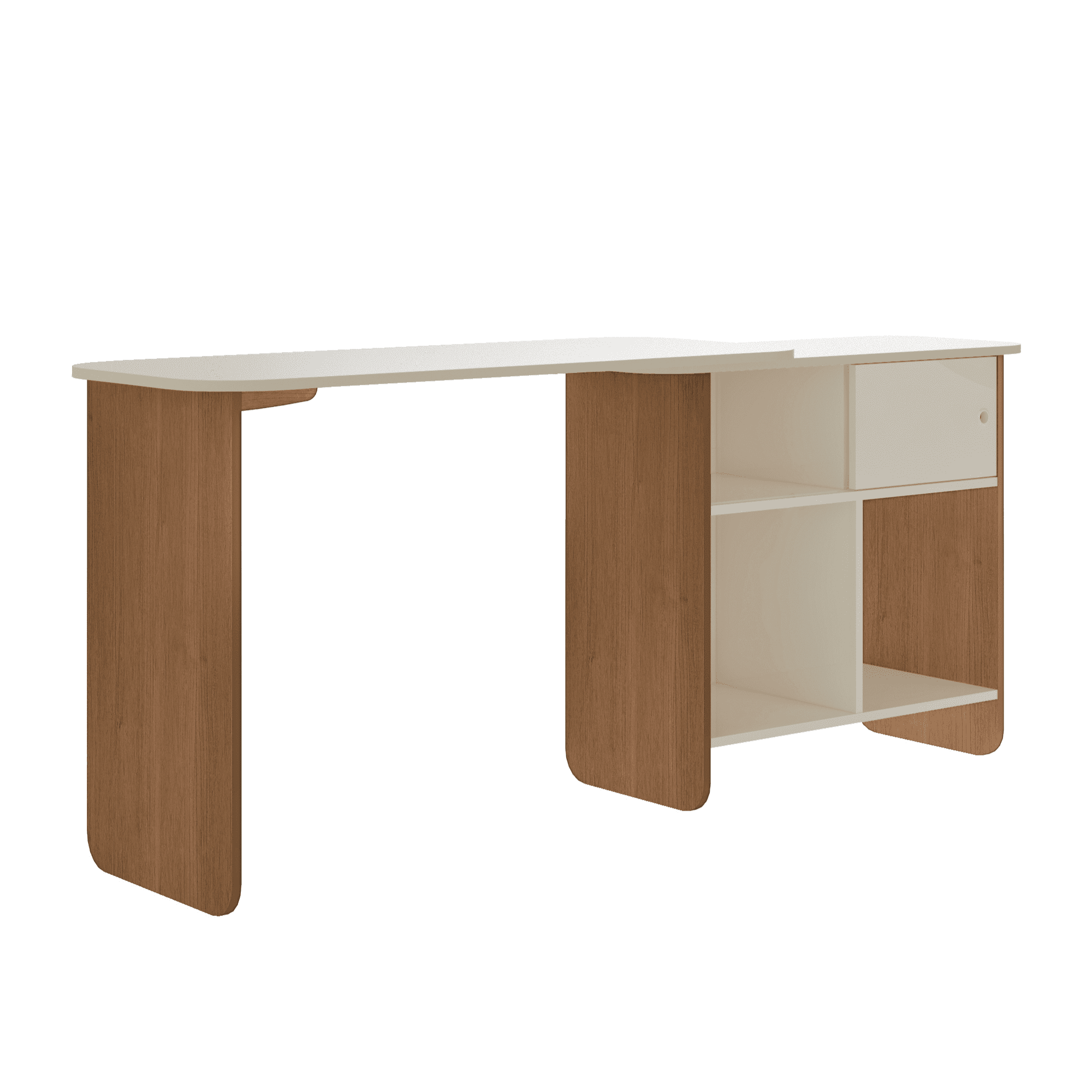 Escritorio Nomad Giratorio 360° Cerez/Offwhite