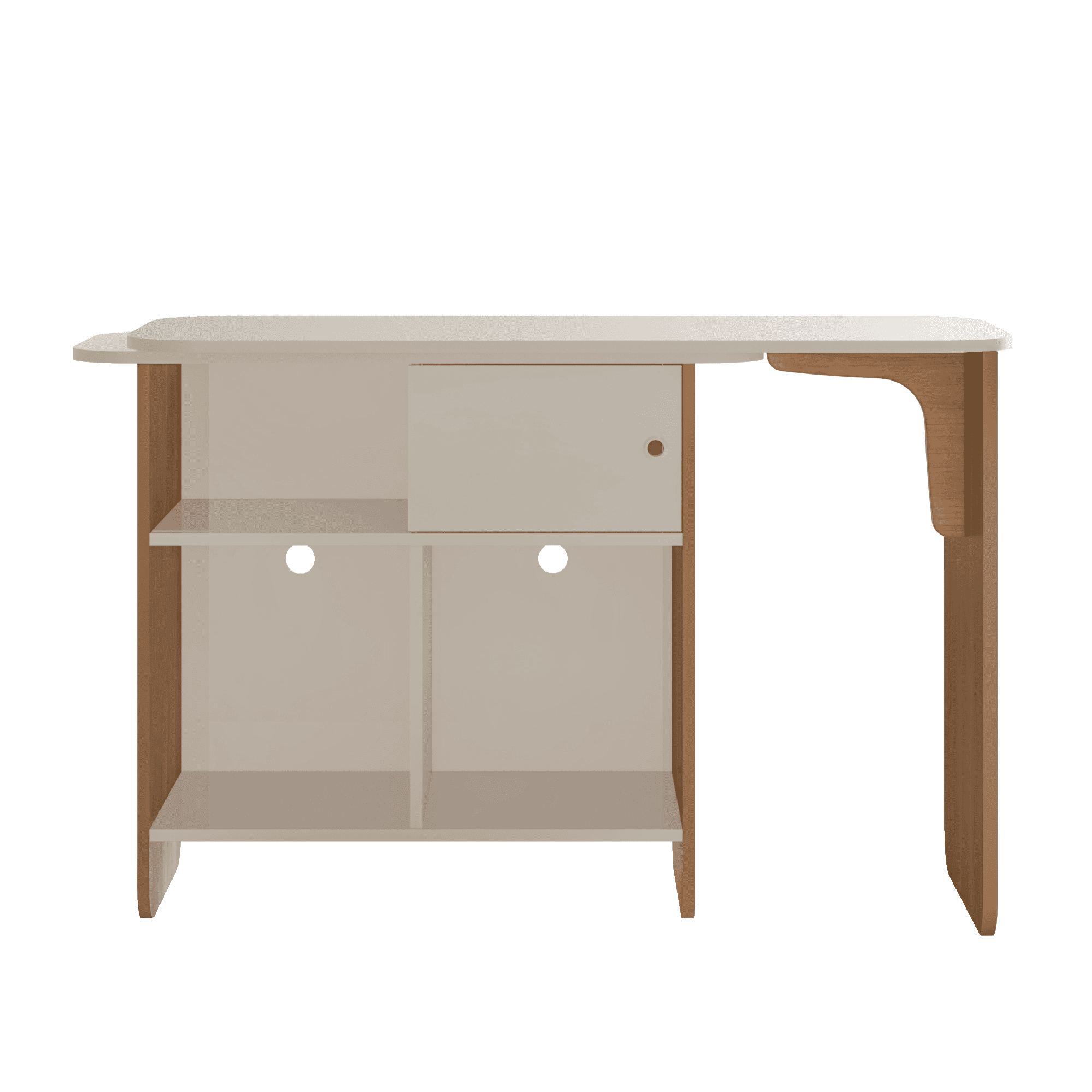 Escritorio Nomad Giratorio 360° Cerez/Offwhite