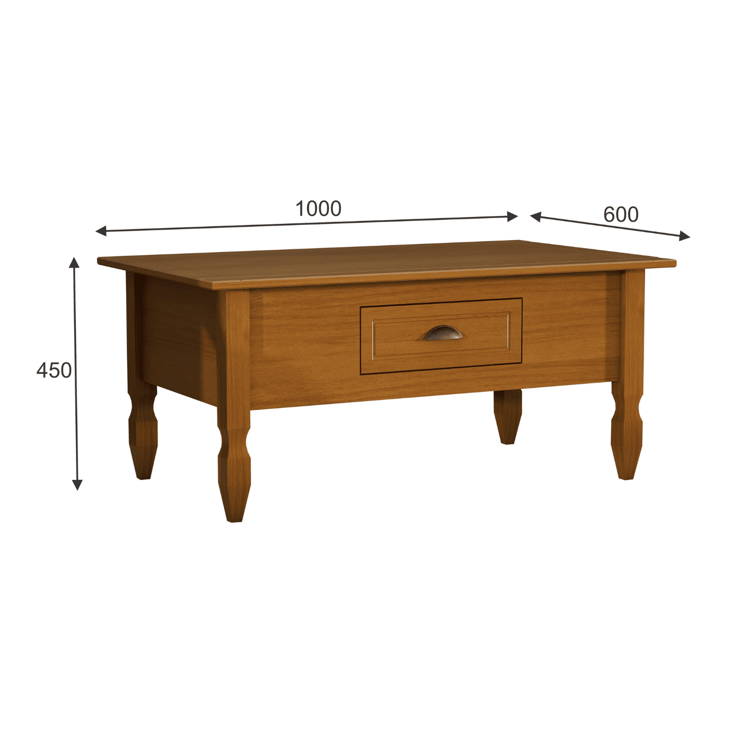 Mesa Centro 100x45x60cm