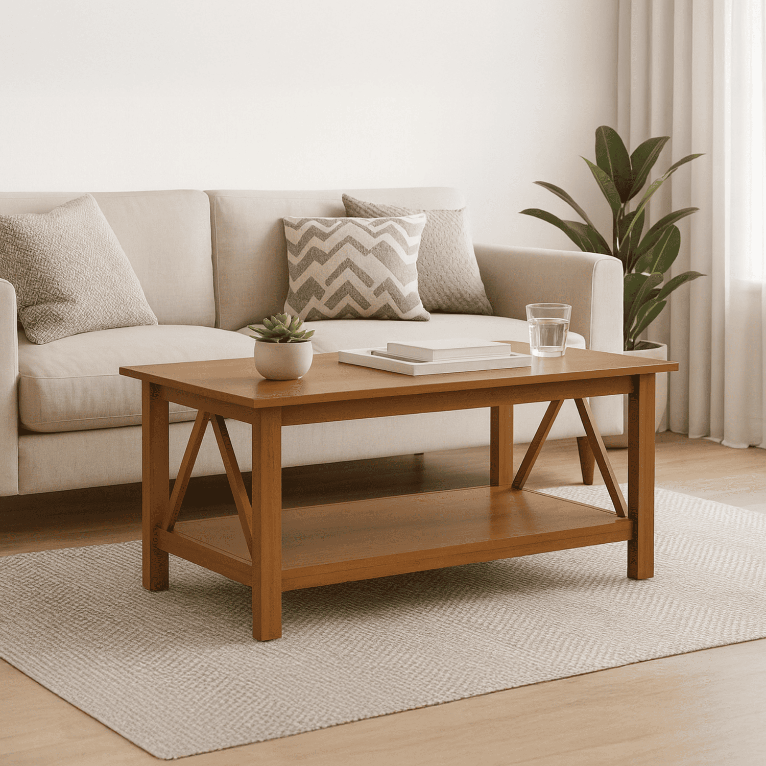 Mesa Centro 111x56x52 cm Marroco