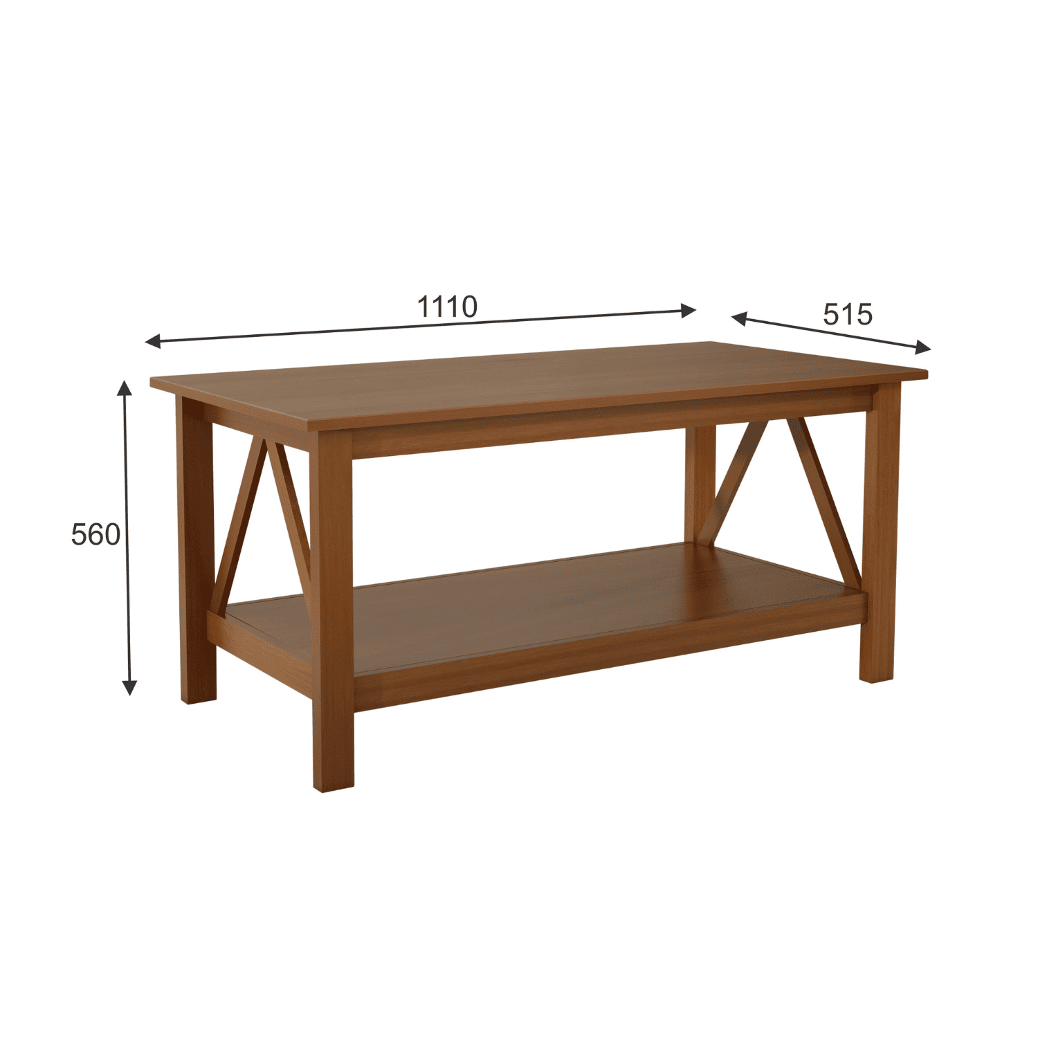 Mesa Centro 111x56x52 cm Marroco