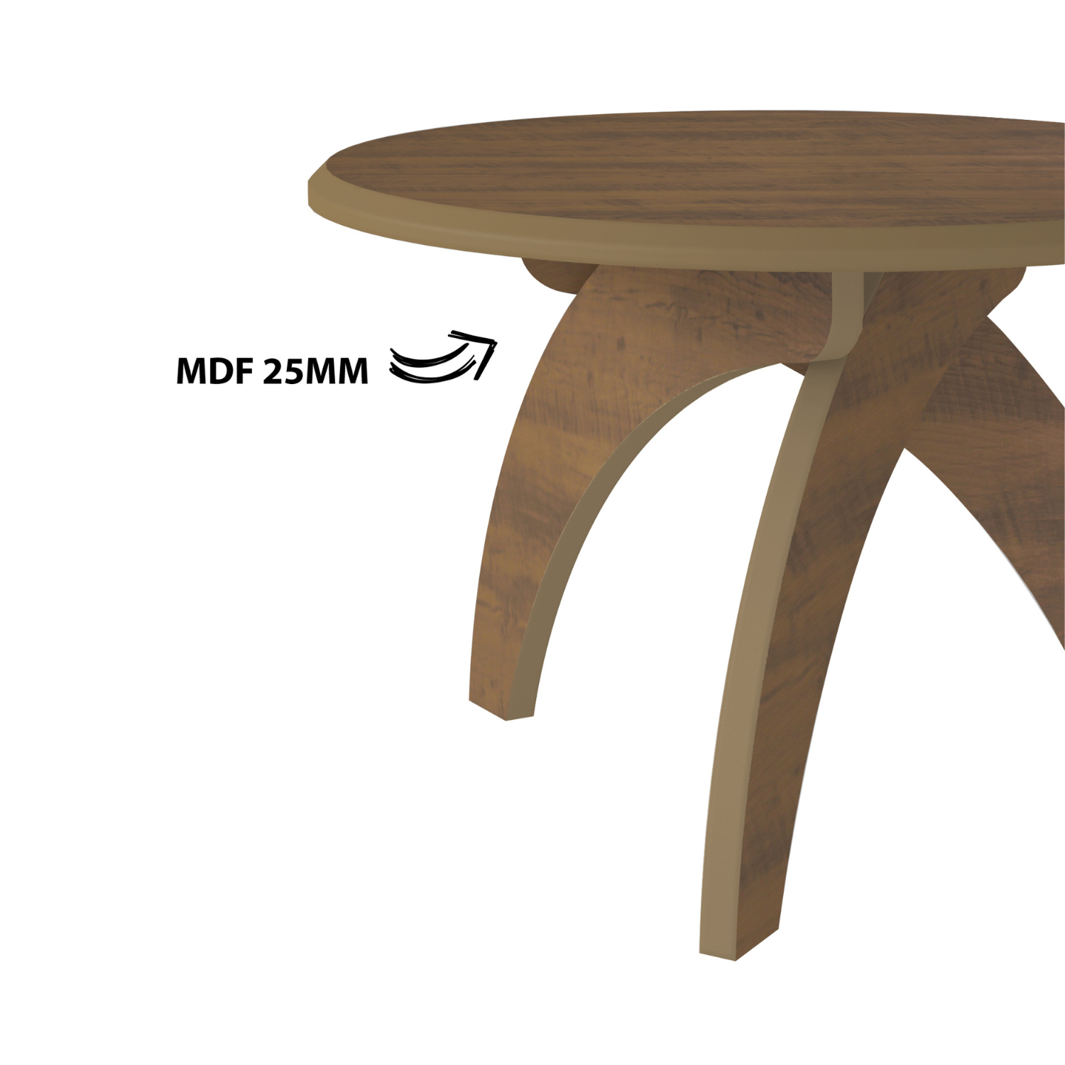 Mesa Centro 70x46x70 cm Jade