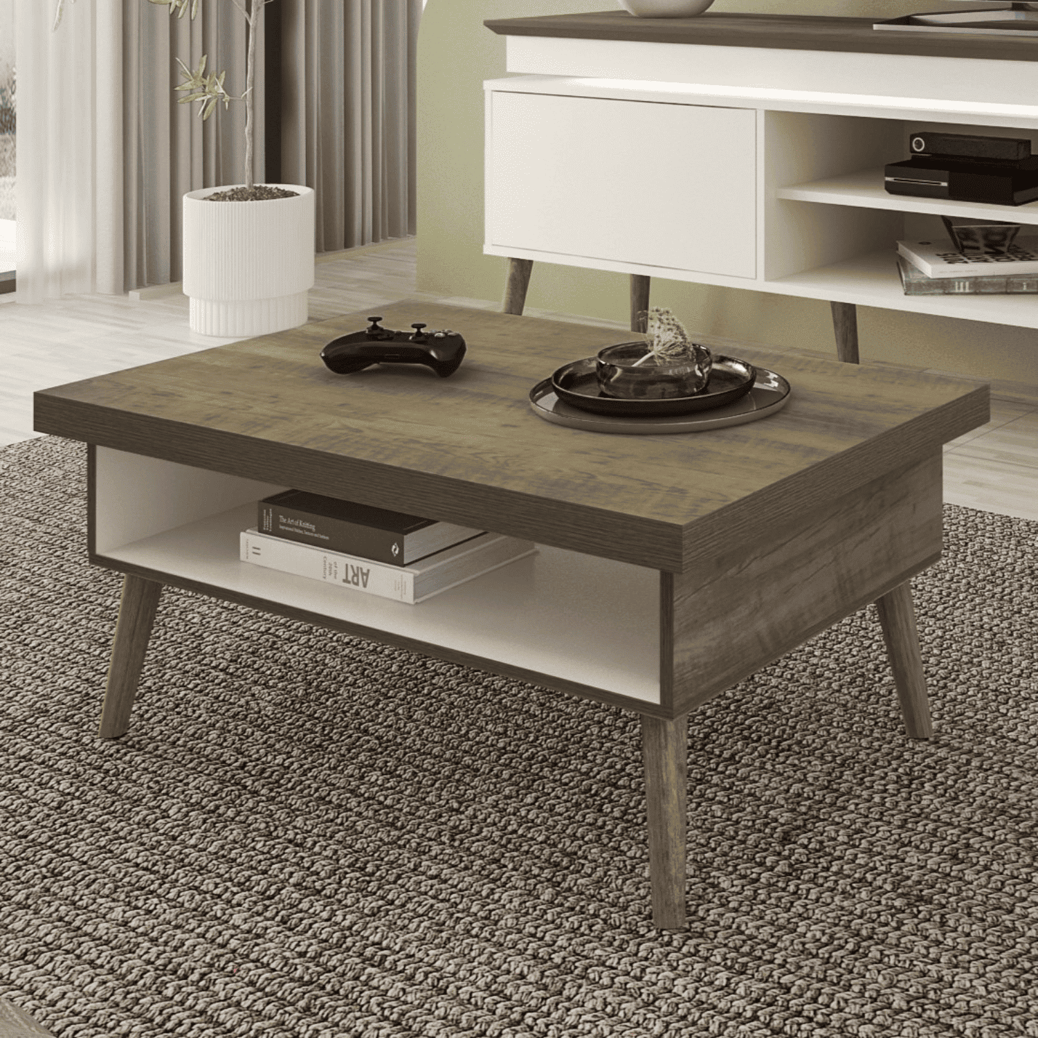 Mesa Centro 91x45x59 cm Lucca